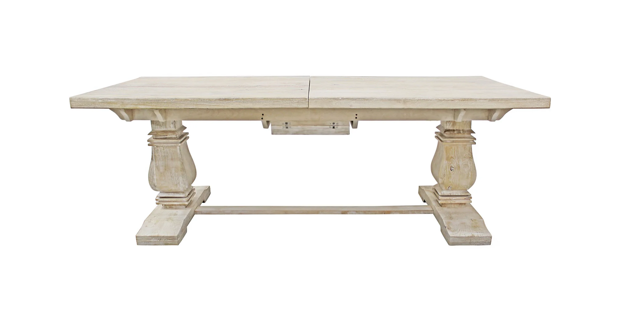 Light Brown Rectangular Solid Wood Butterfly Leaf Dining Table By Homeroots - Image 3