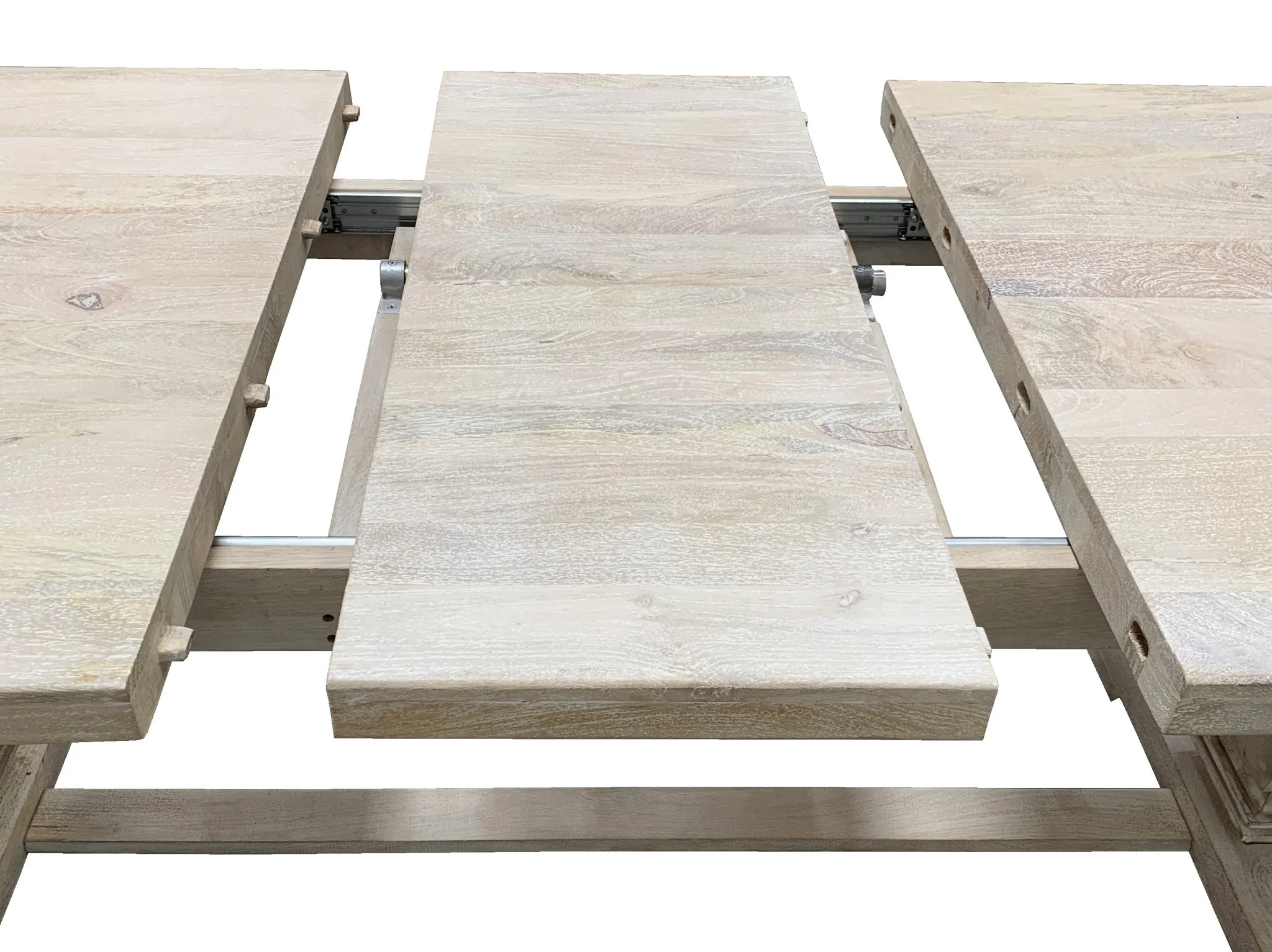 Light Brown Rectangular Solid Wood Butterfly Leaf Dining Table By Homeroots - Image 8