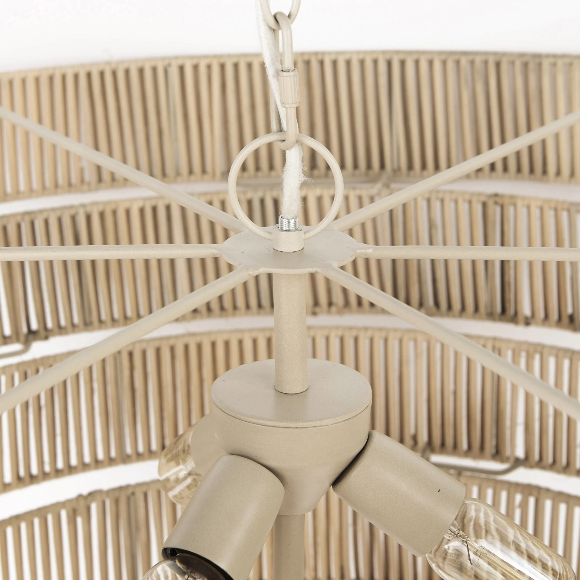Light Brown Six Tier Hanging Chandelier By Homeroots - Image 5