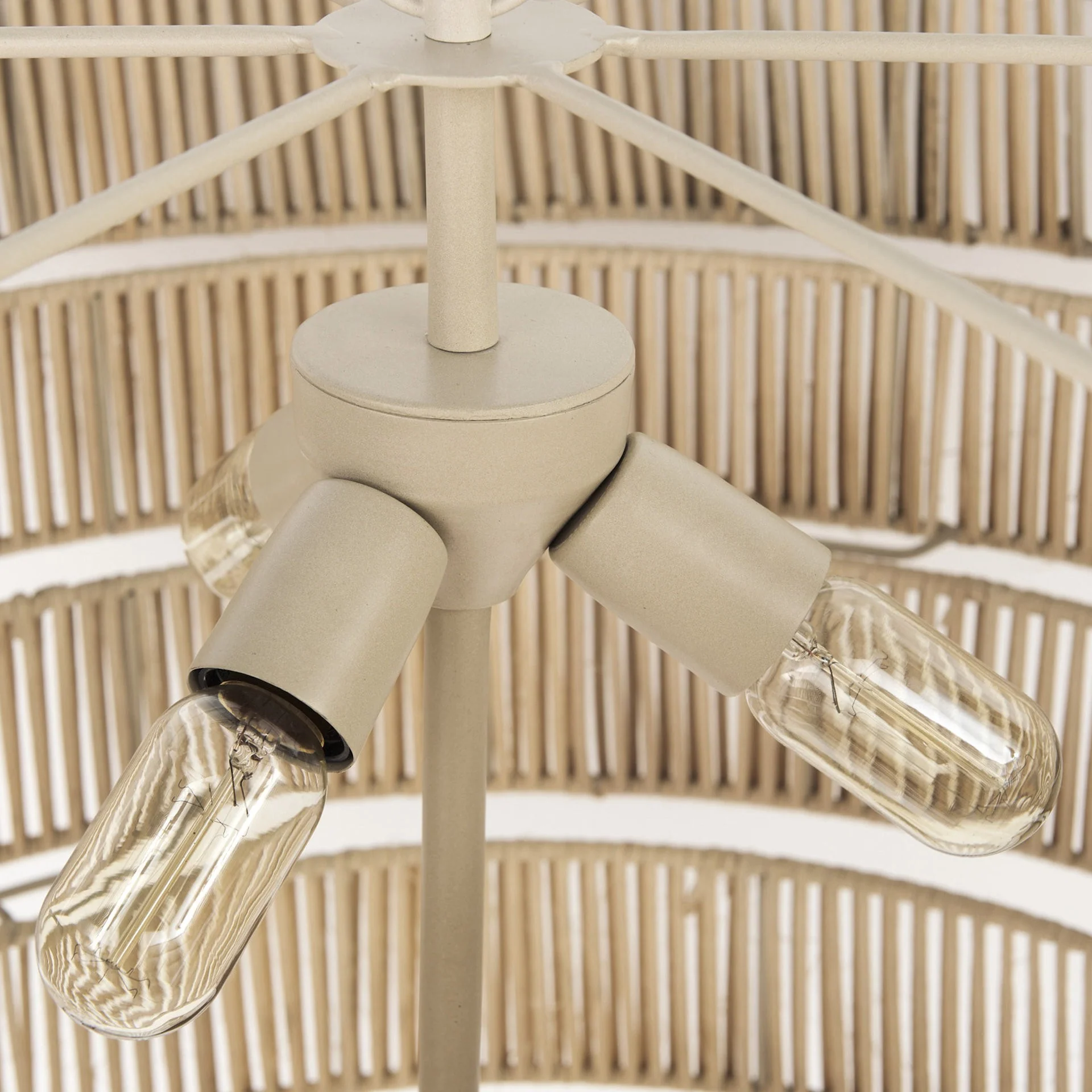 Light Brown Six Tier Hanging Chandelier By Homeroots - Image 6