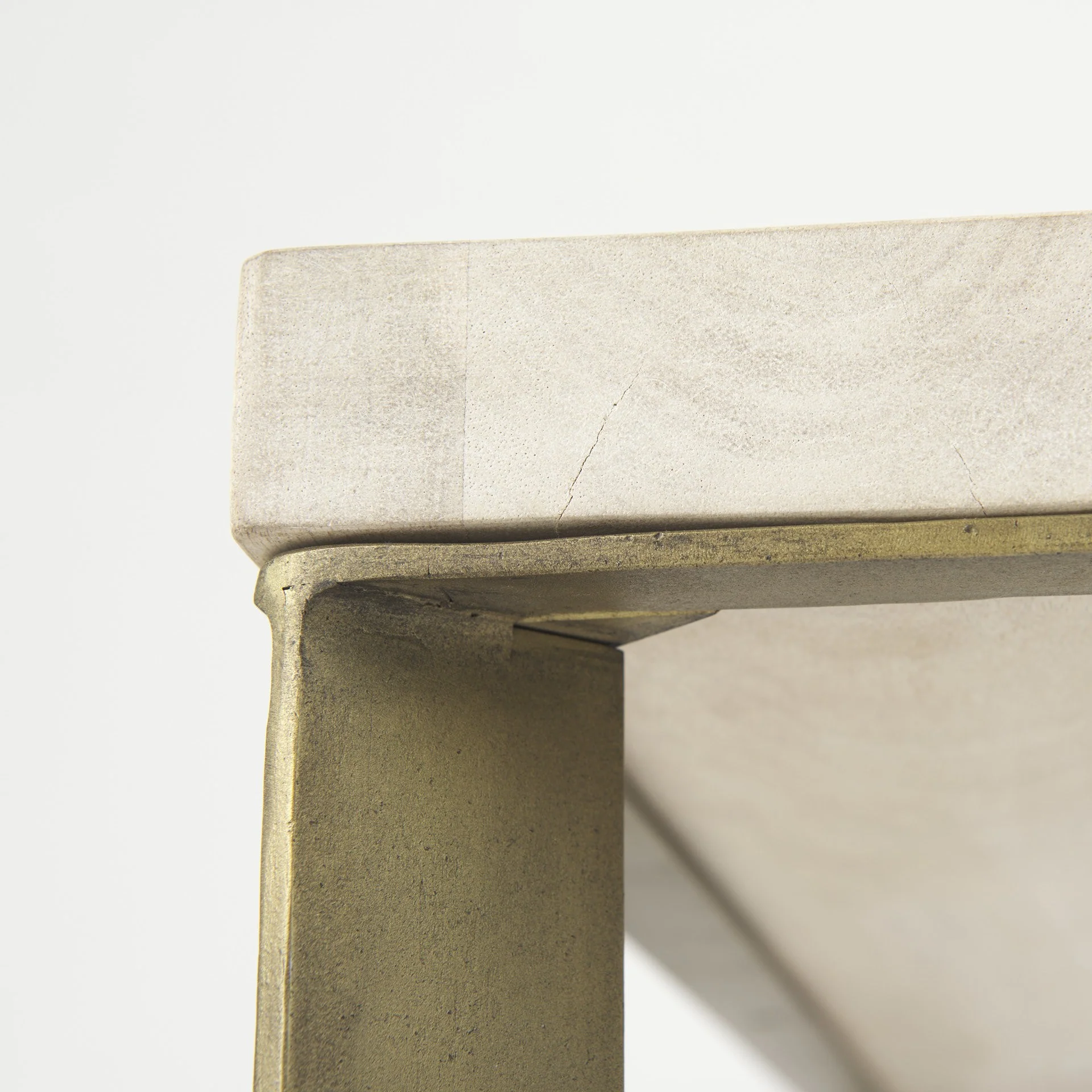 Light Brown Wood and Metal Coffee Table By Homeroots - Image 7