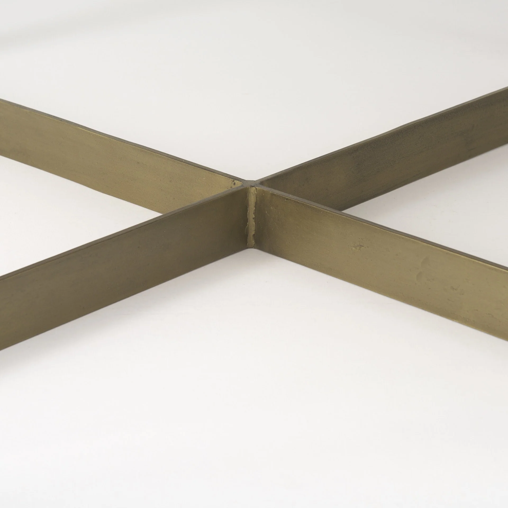 Light Brown Wood and Metal Coffee Table By Homeroots - Image 8