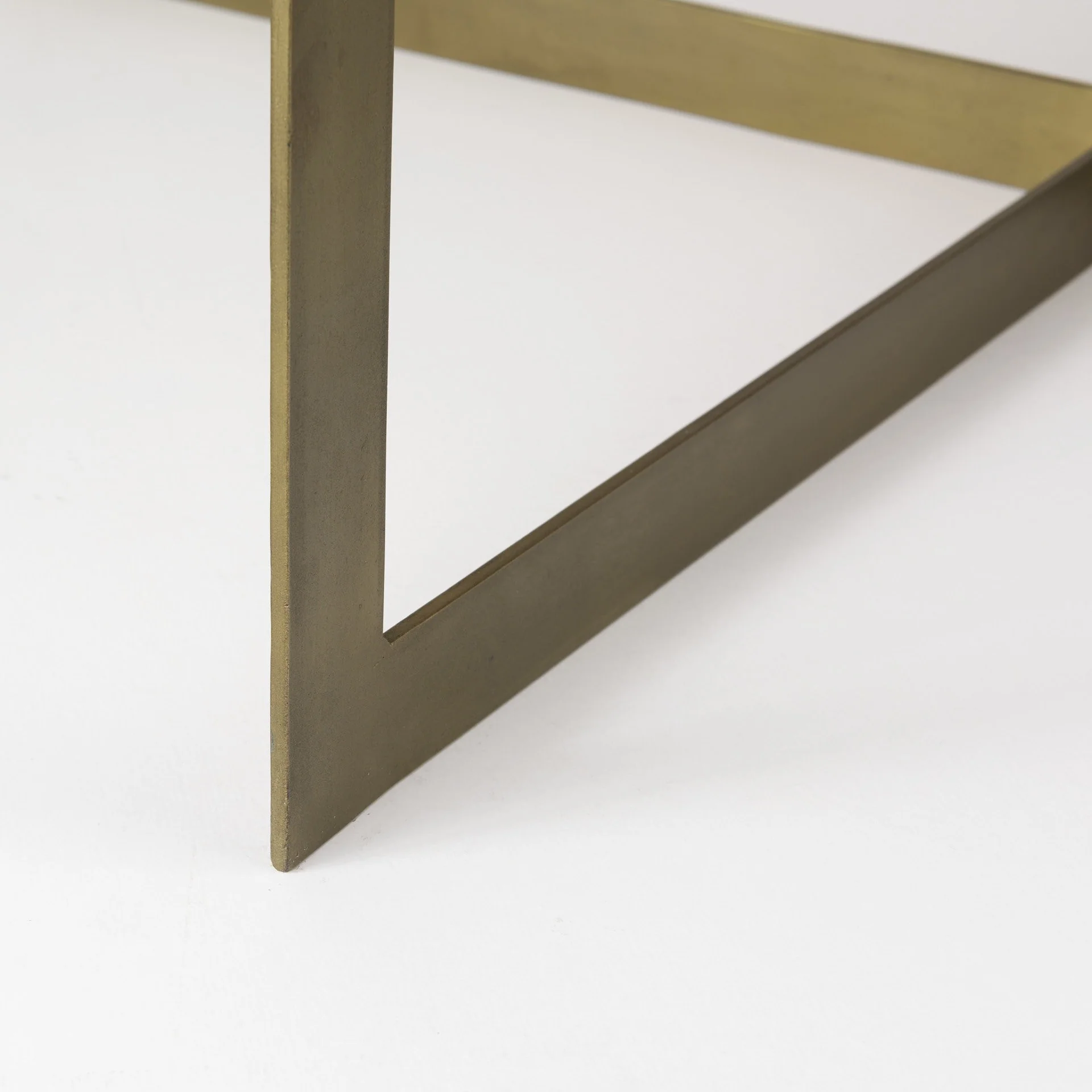 Light Brown Wood and Metal Coffee Table By Homeroots - Image 9