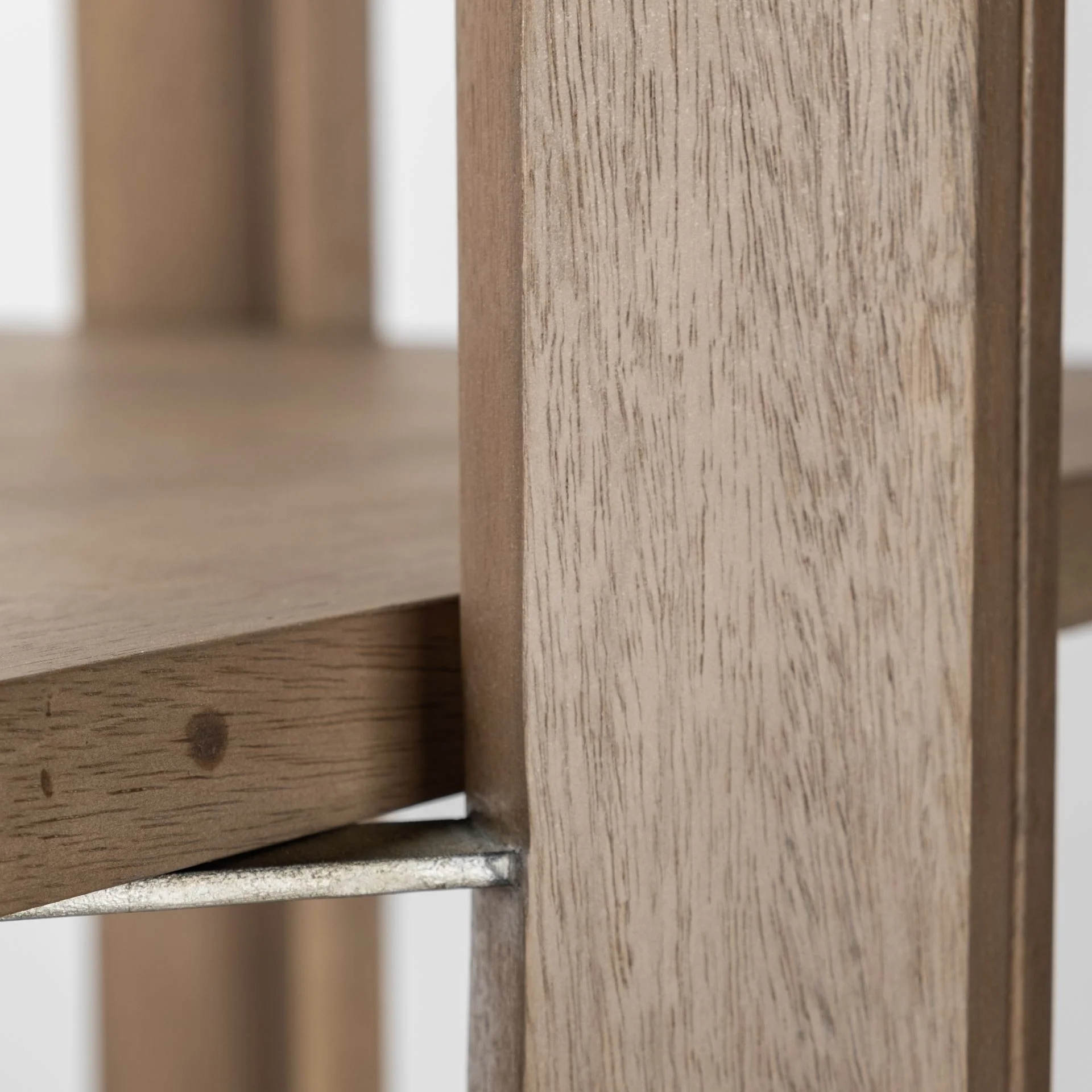 Light Brown Wooden Corner Shelving Unit By Homeroots - Image 5
