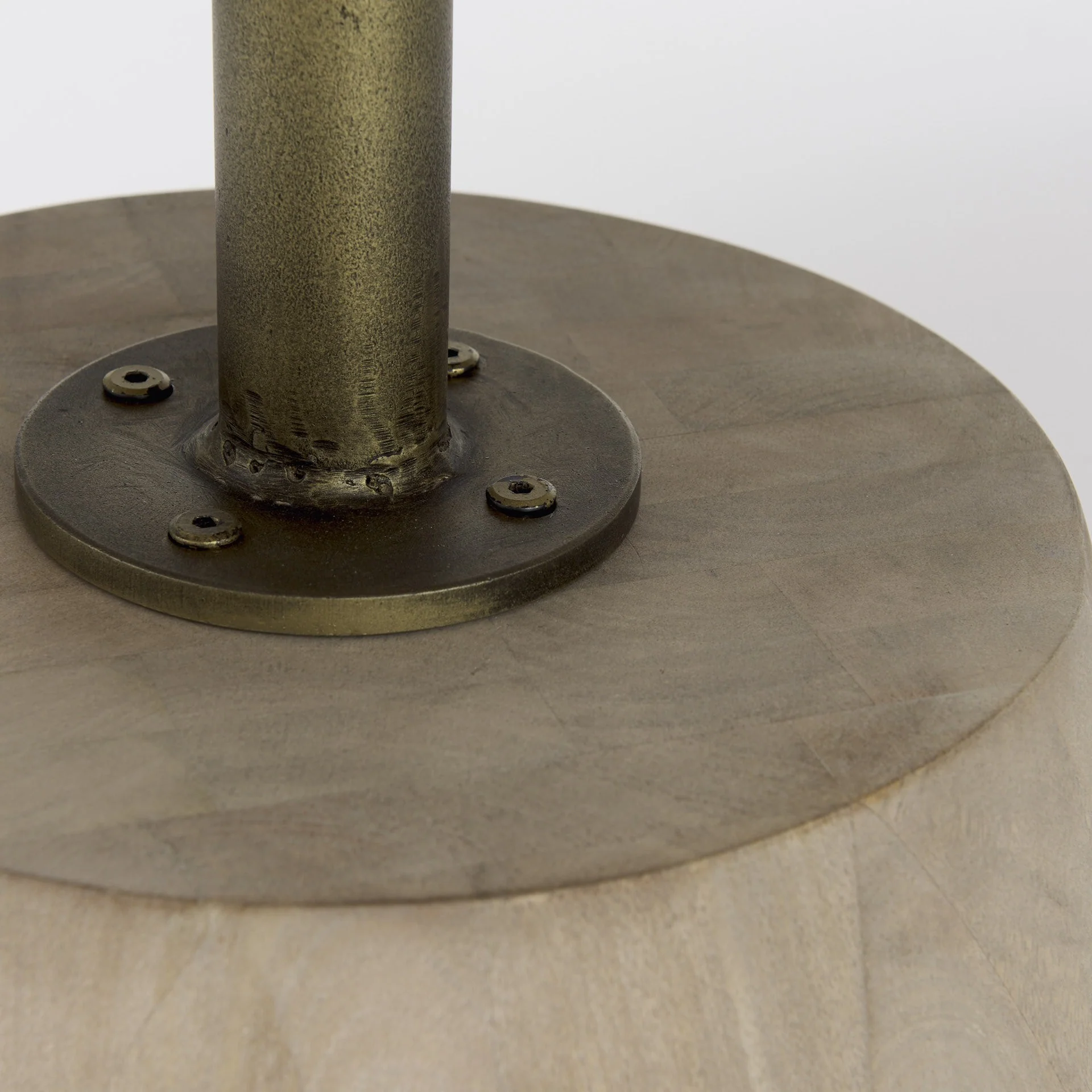 Light Brown Wooden Pedestal Coffee Table By Homeroots - Image 8