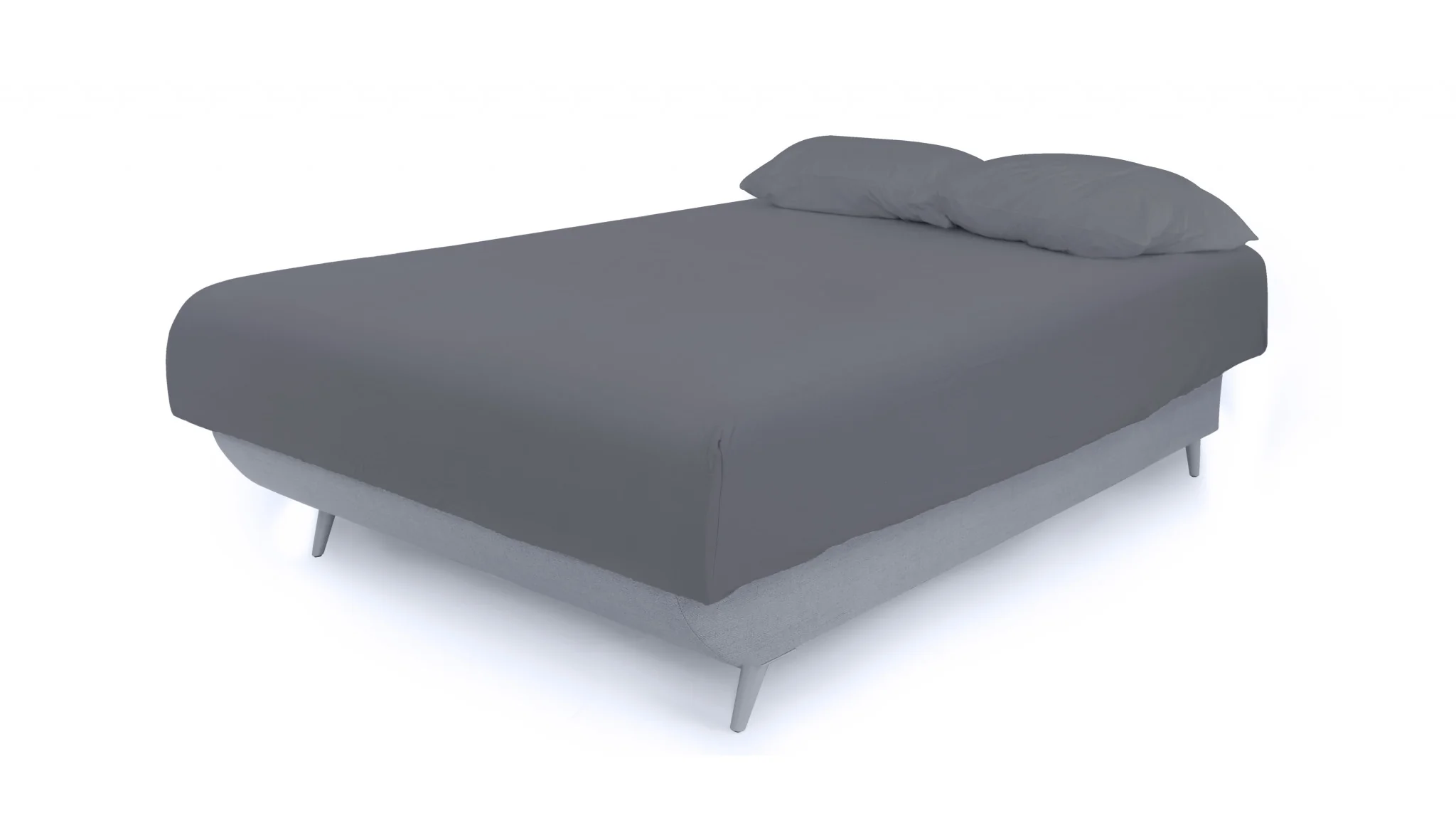 Light Gray Adjustable Hybrid Storage Bed with Full Mattress By Homeroots - Image 2