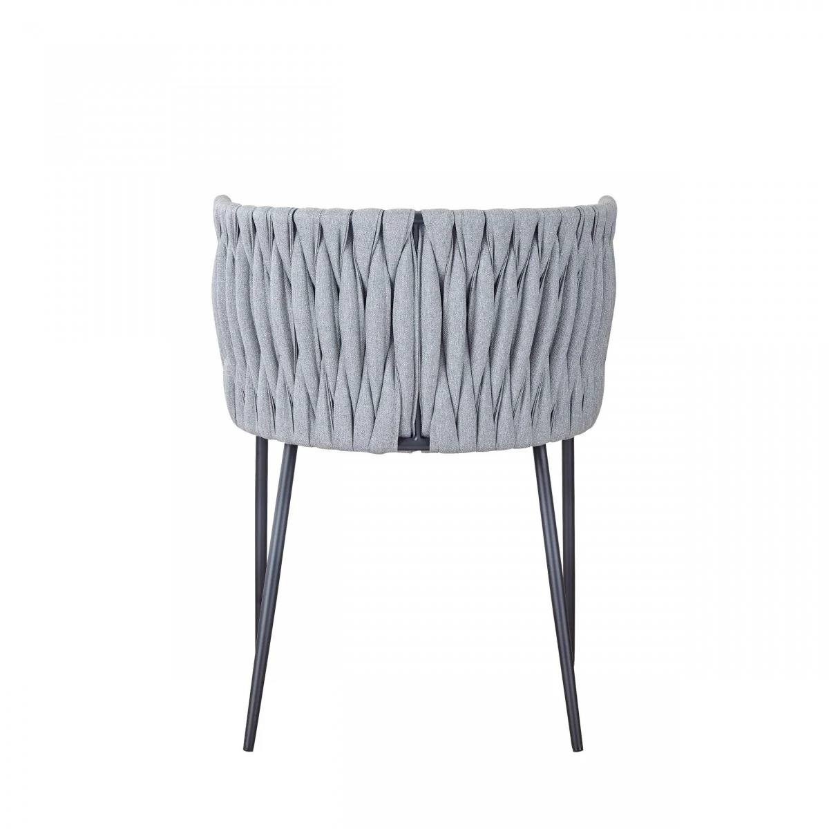 Light Gray Black Contemporary Dining Chair By Homeroots - Image 3