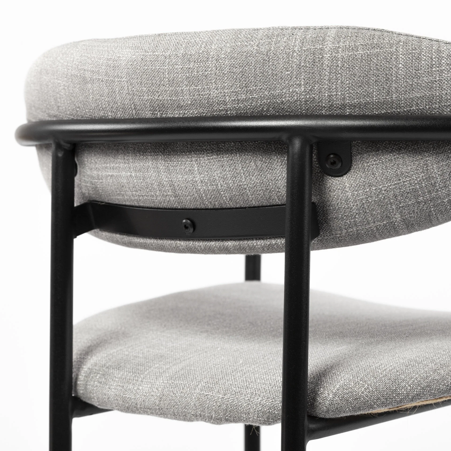 Light Gray Black Framed Counter Stool By Homeroots - Image 9