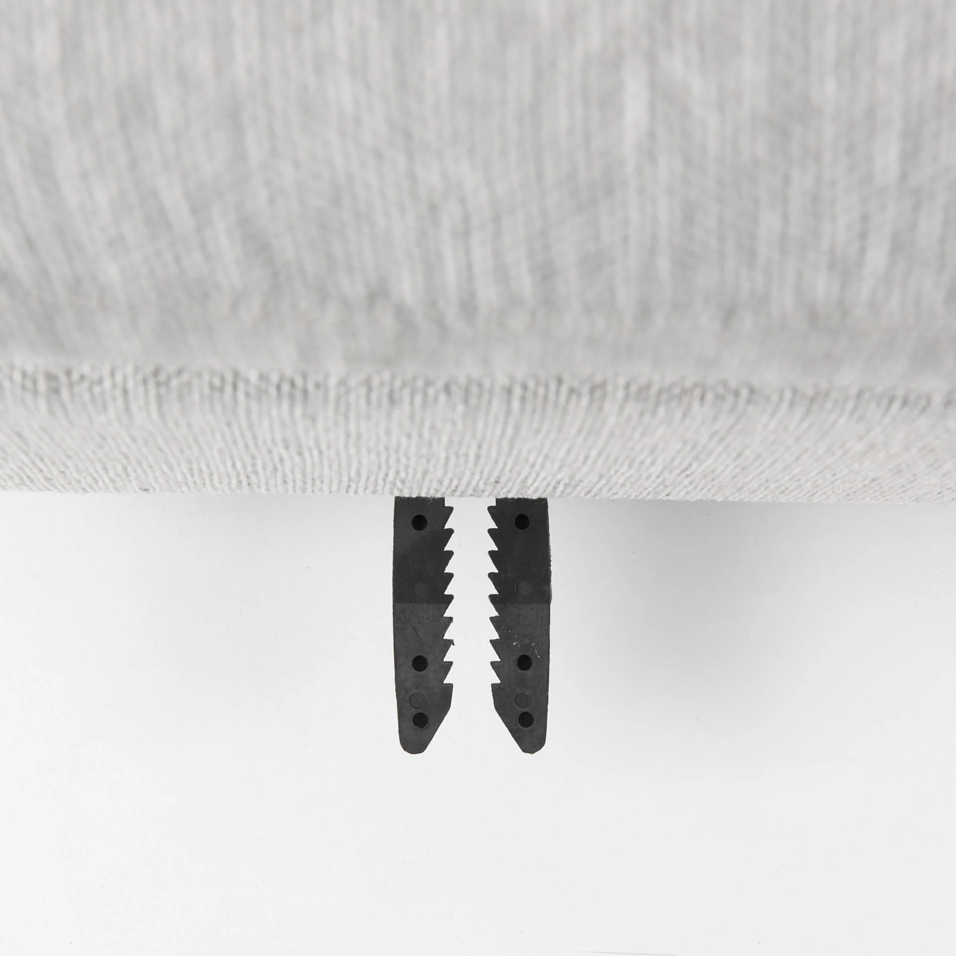 Light Gray Fabric Covered Full Size Ottoman By Homeroots - Image 8