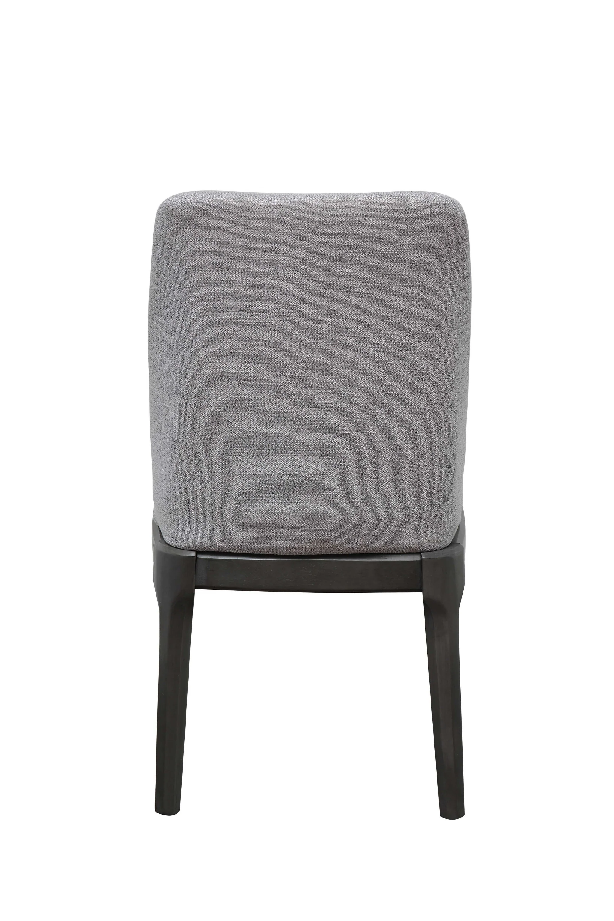 Light Gray Linen Upholstered Seat And Oak Wood Side Chair By Homeroots - Image 2