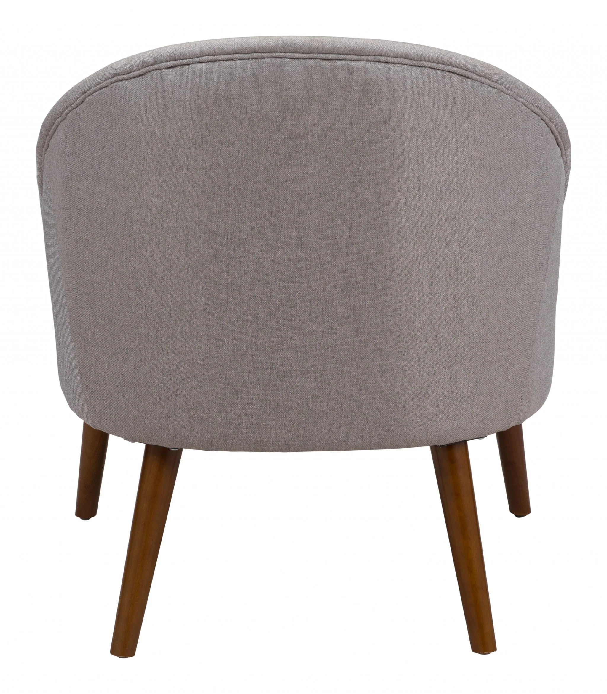 Light Gray Wooden Deep Chair By Homeroots - Image 4