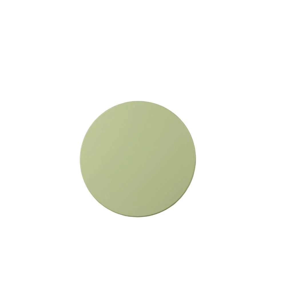 Light Green Solid Wooden Pedestal Side Table By Homeroots - Image 3
