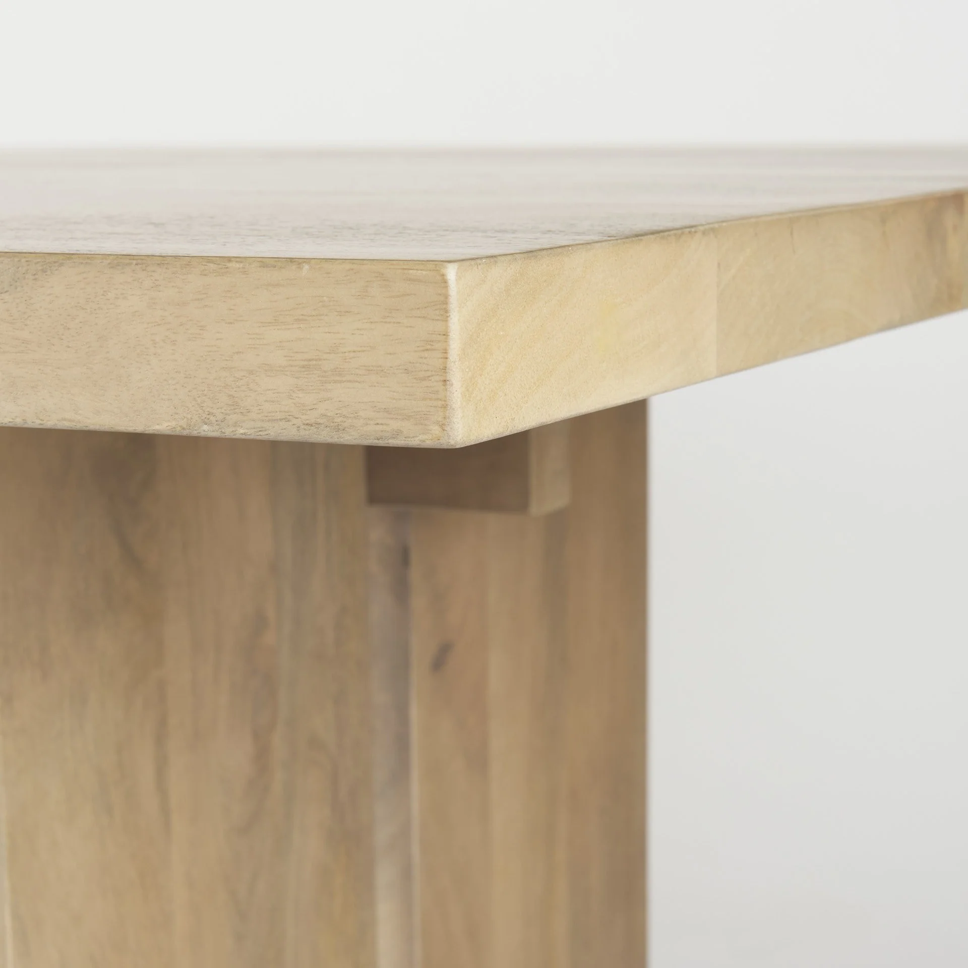 Light Natural Modern Rustic Wooden Dining Table By Homeroots - Image 6