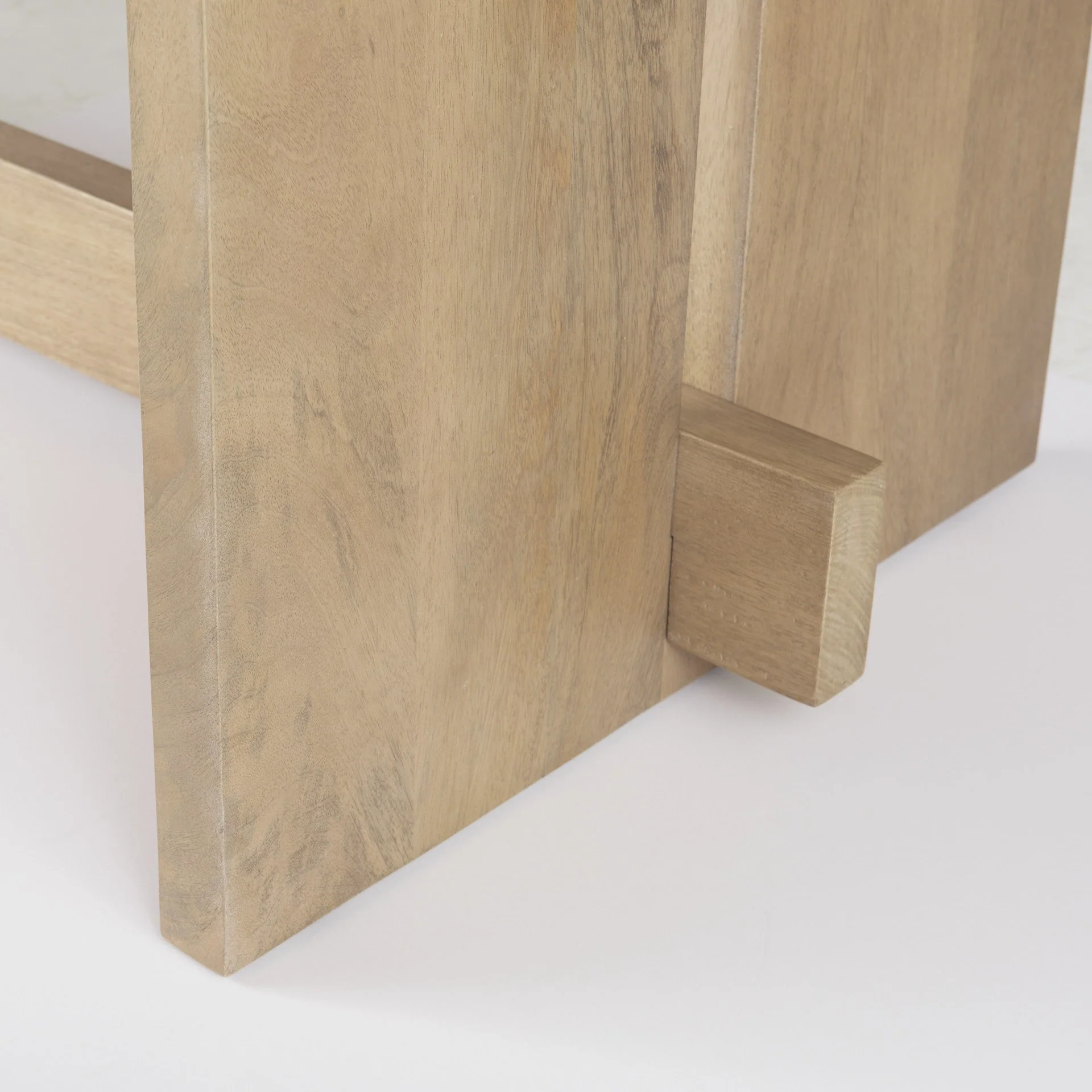 Light Natural Modern Rustic Wooden Dining Table By Homeroots - Image 9