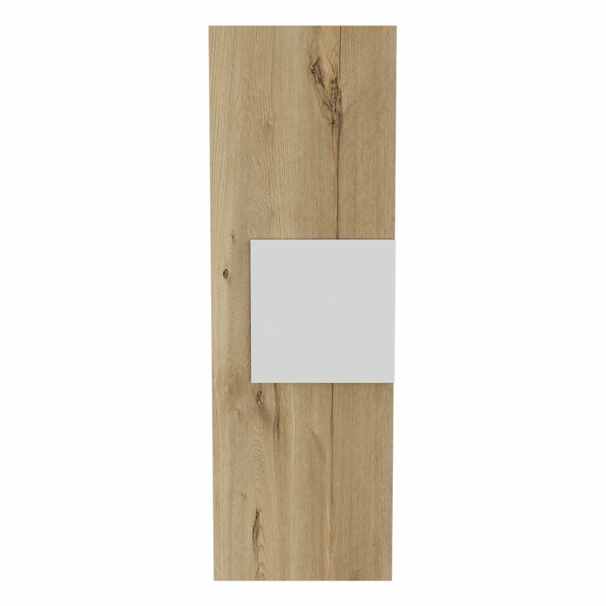 Light Oak and White Multi Purpose Vertical Hanging Cabinet By Homeroots - Image 2