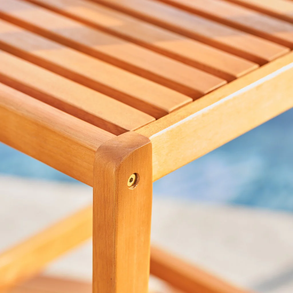 Light Wood Bar Chair By Homeroots - Image 4