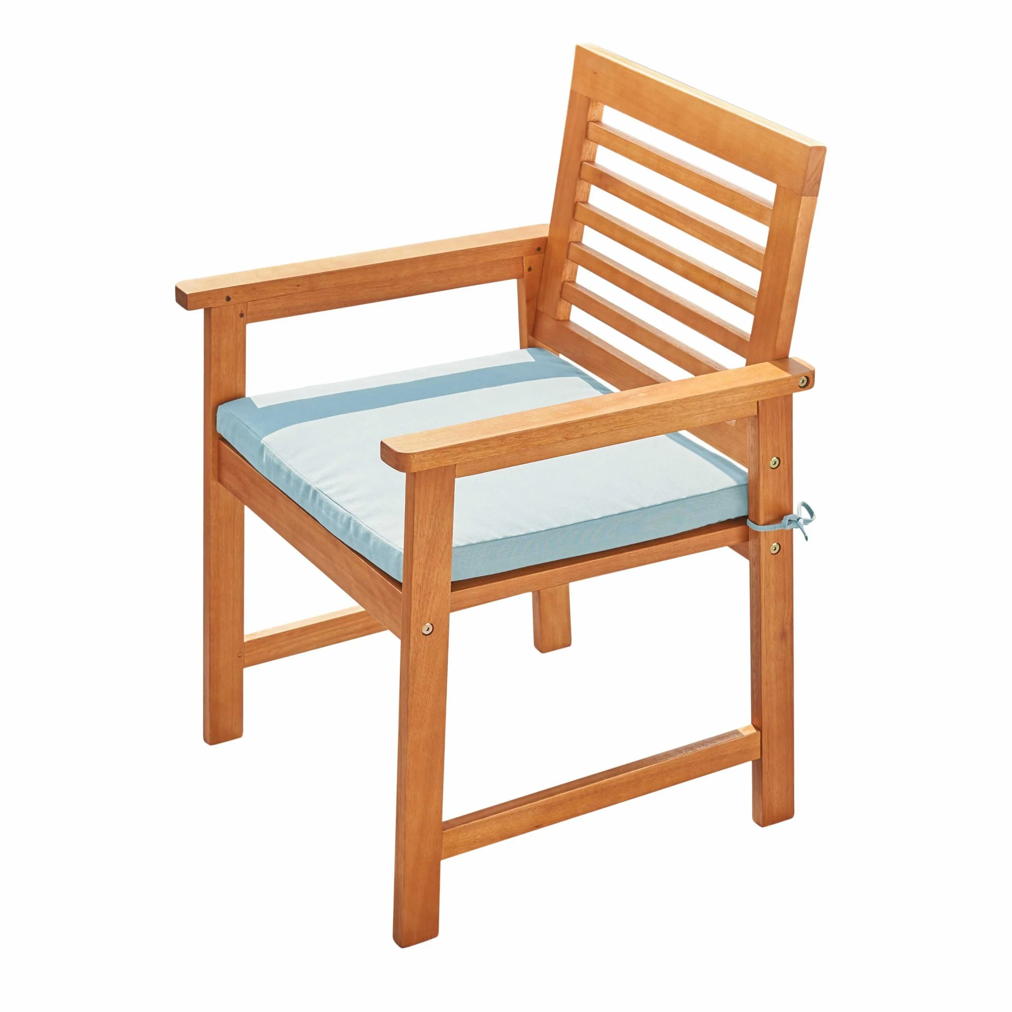 Light Wood Dining Armchair By Homeroots - Image 2