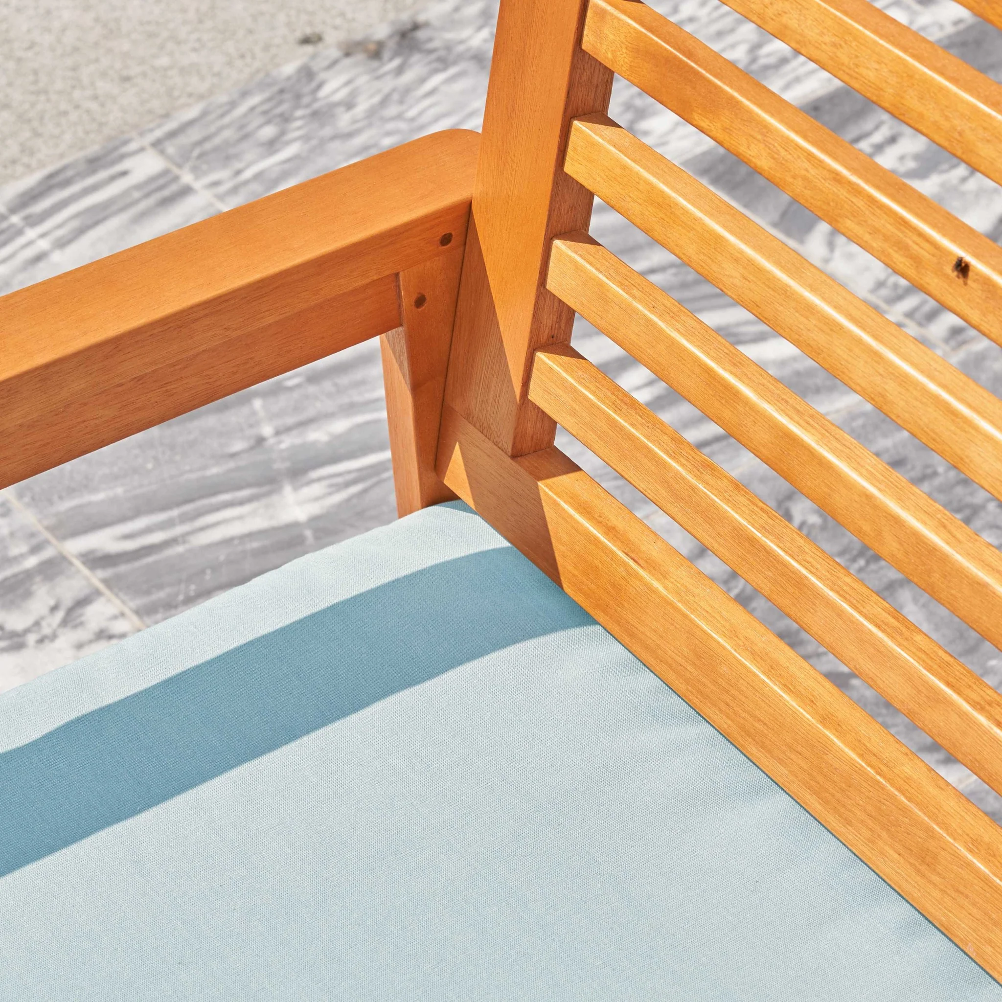 Light Wood Dining Armchair By Homeroots - Image 6