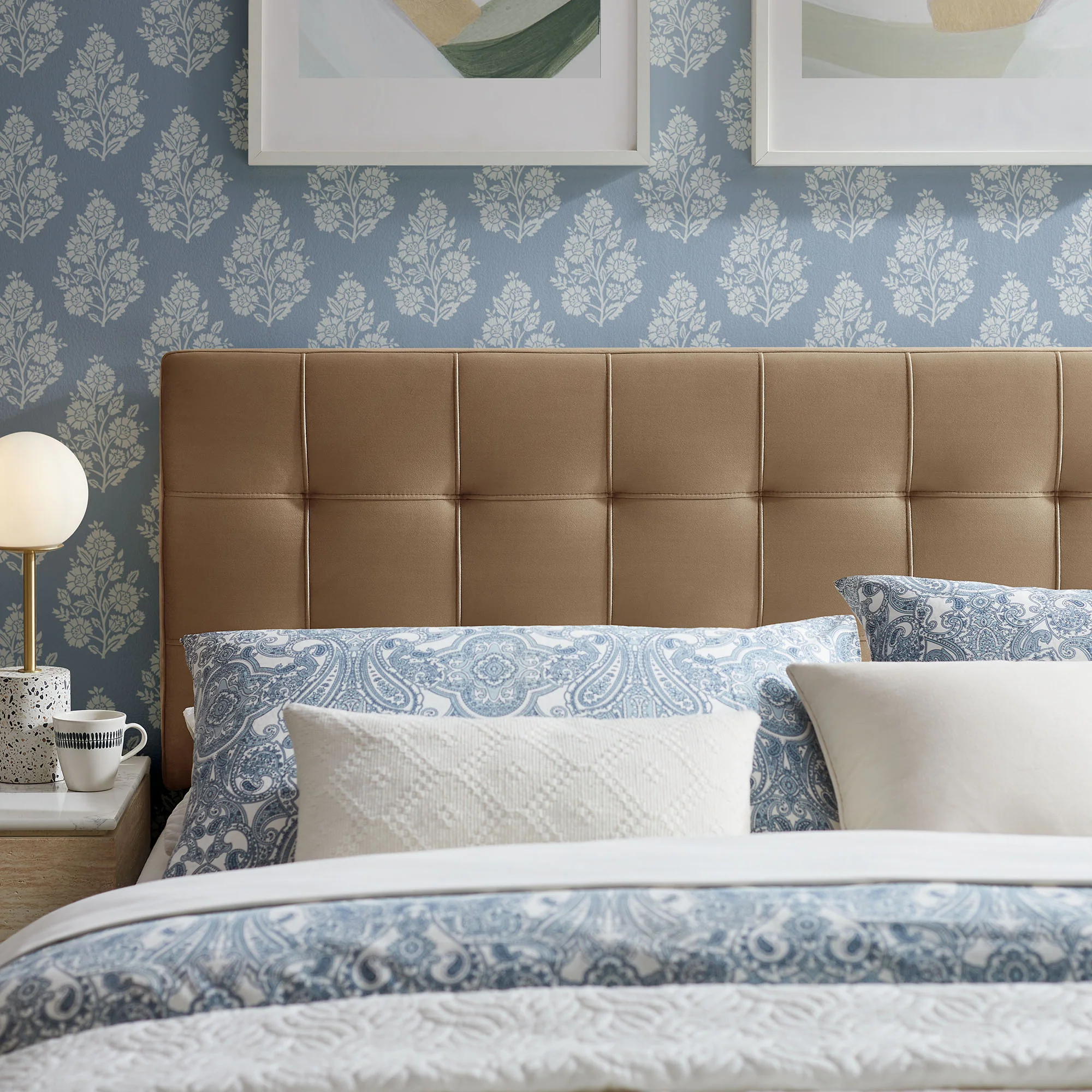 Lily Stain-Resistant Performance Velvet King Size Headboard by Modway - Image 53