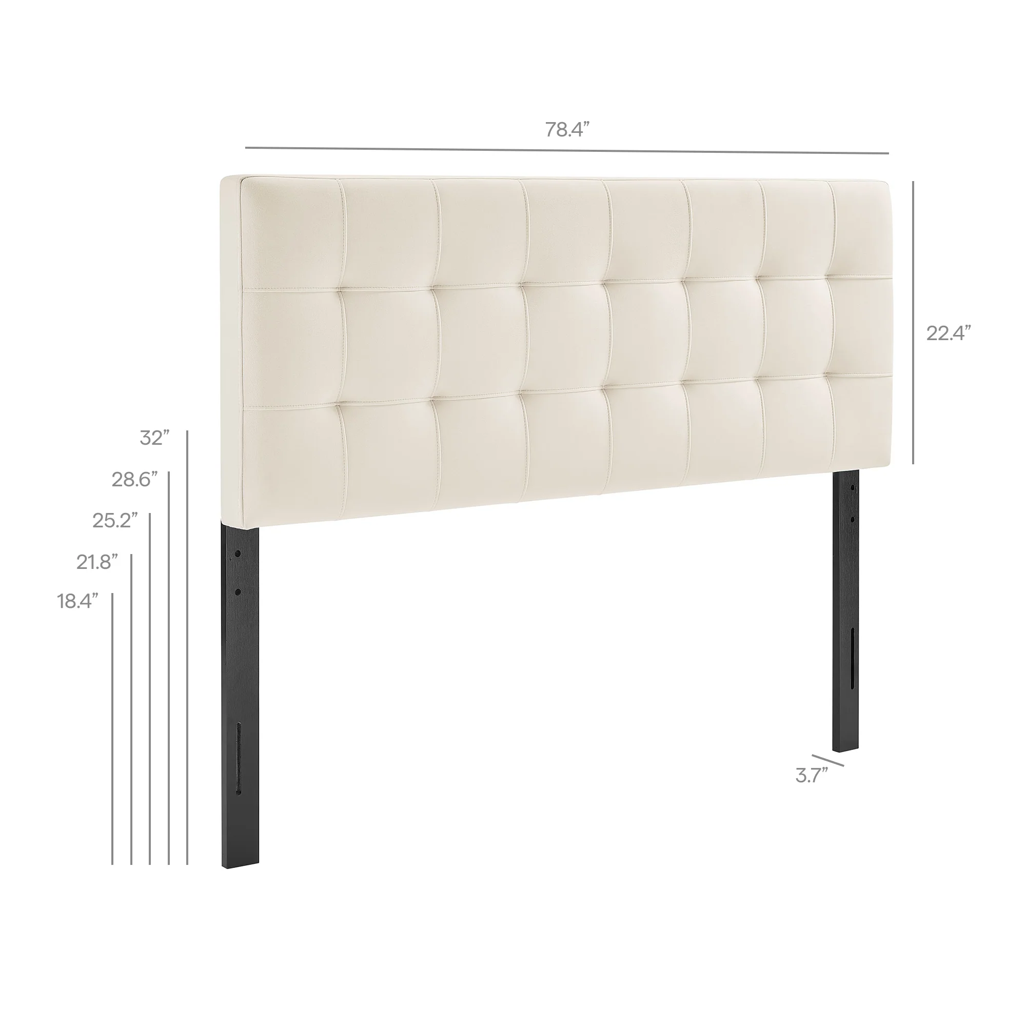 Lily Stain-Resistant Performance Velvet King Size Headboard by Modway - Image 8
