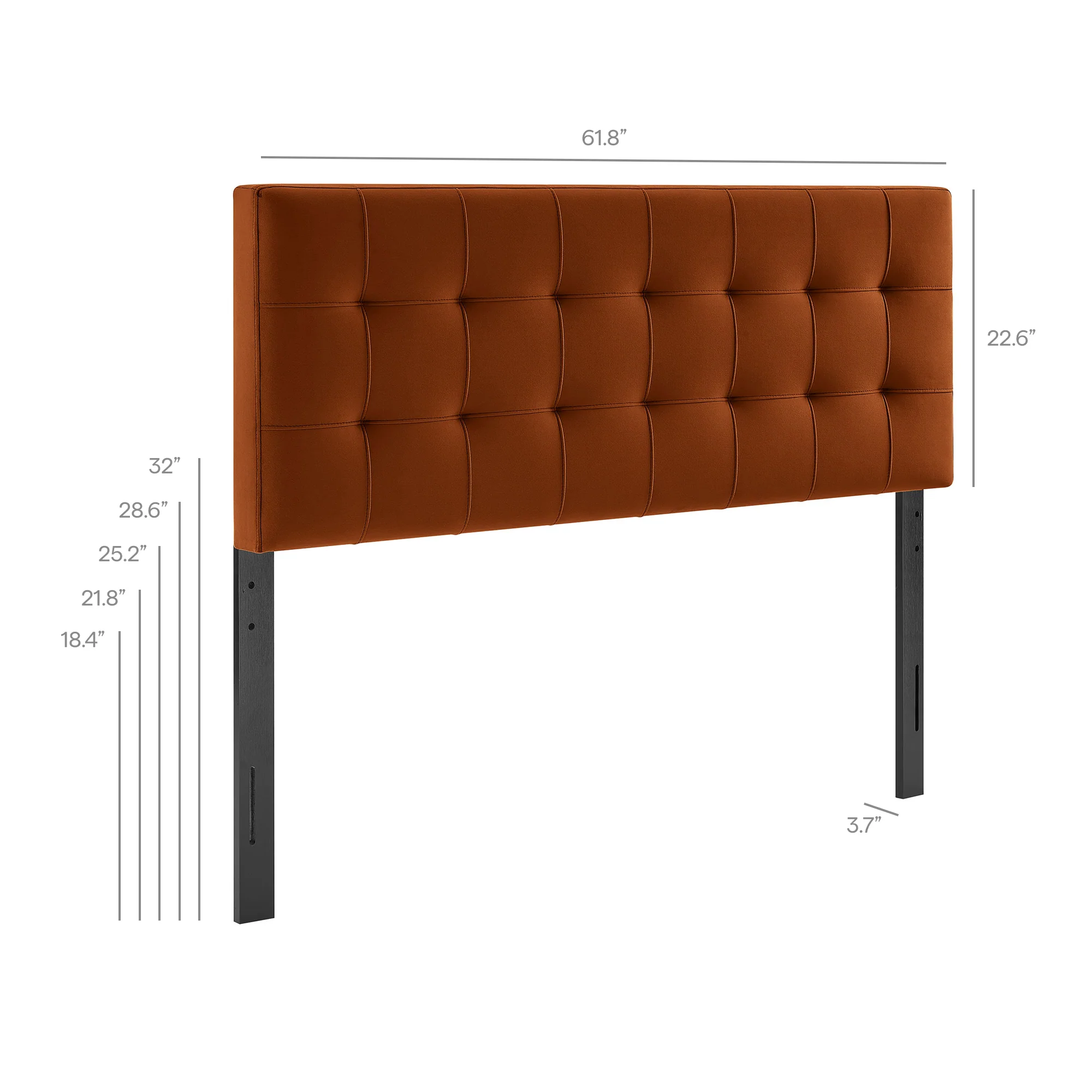 Lily Stain-Resistant Performance Velvet Queen Size Headboard by Modway - Image 48
