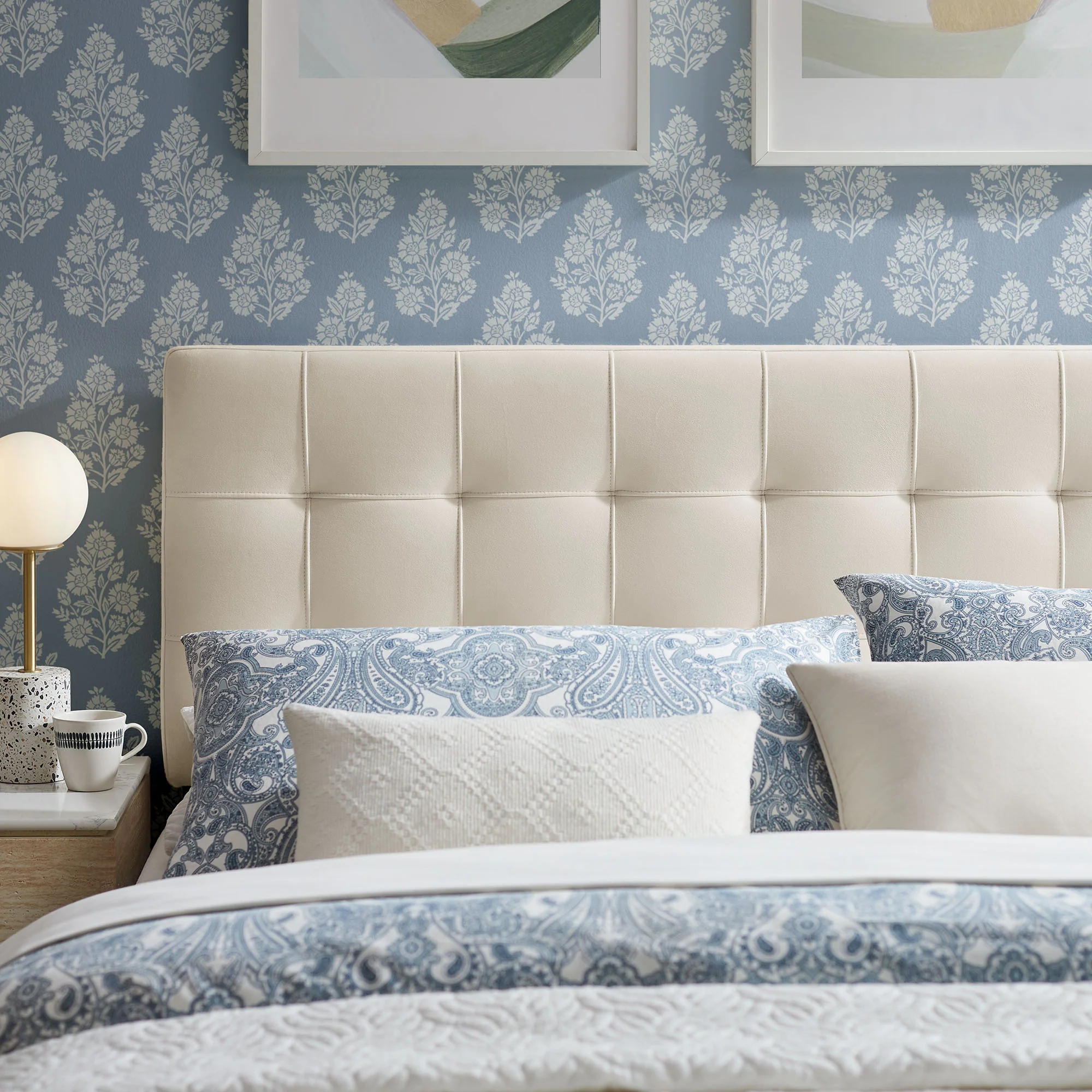 Lily Stain-Resistant Performance Velvet Queen Size Headboard by Modway - Image 5