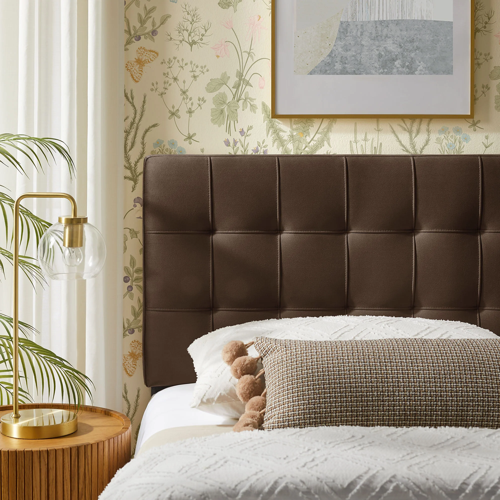 Lily Stain-Resistant Performance Velvet Twin Size Headboard by Modway - Image 21