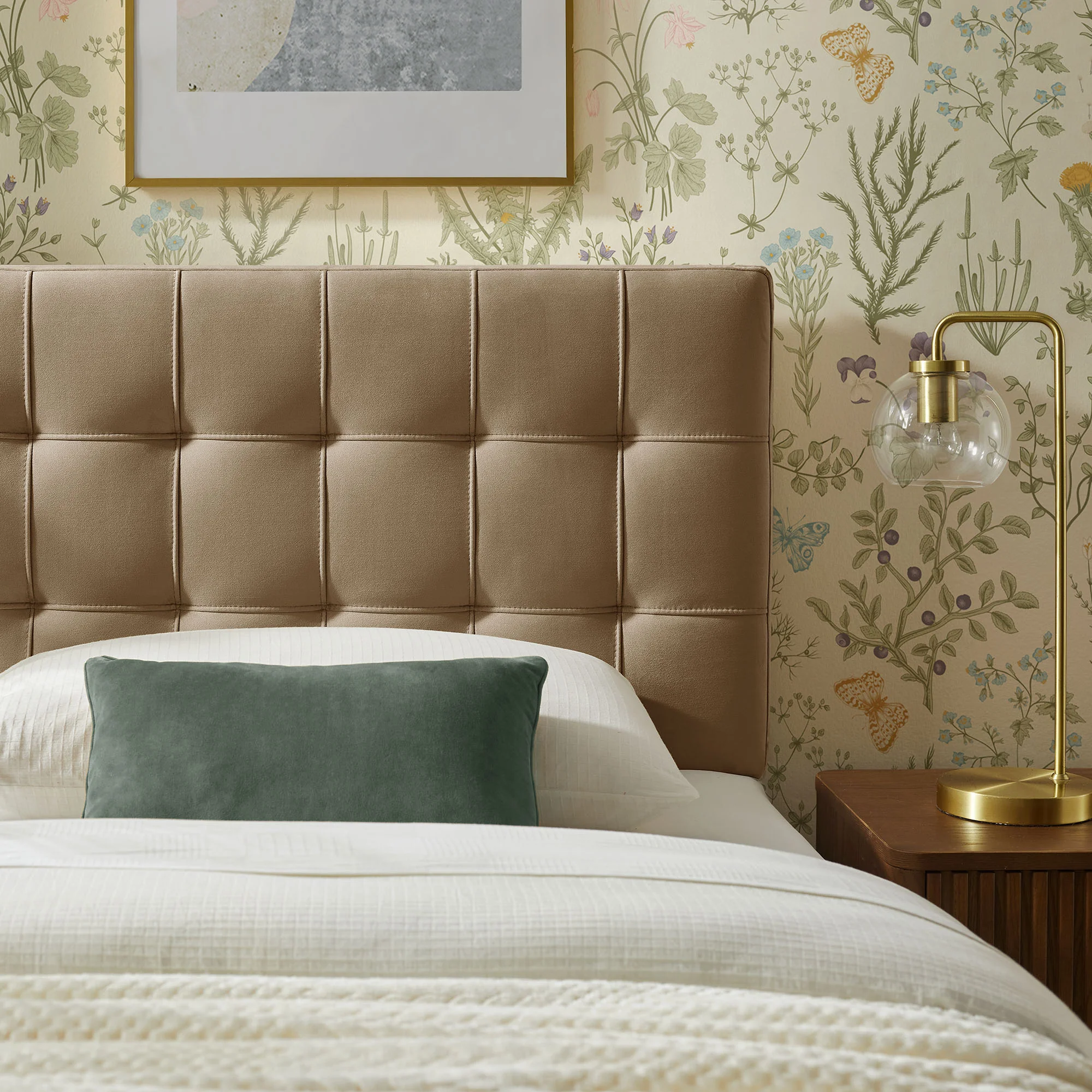 Lily Stain-Resistant Performance Velvet Twin Size Headboard by Modway - Image 53