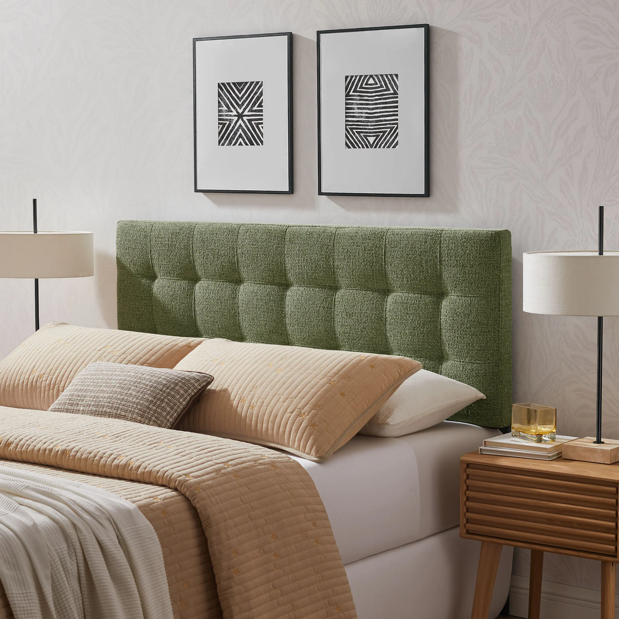 Lily Upholstered Full Size Headboard by Modway - Image 14