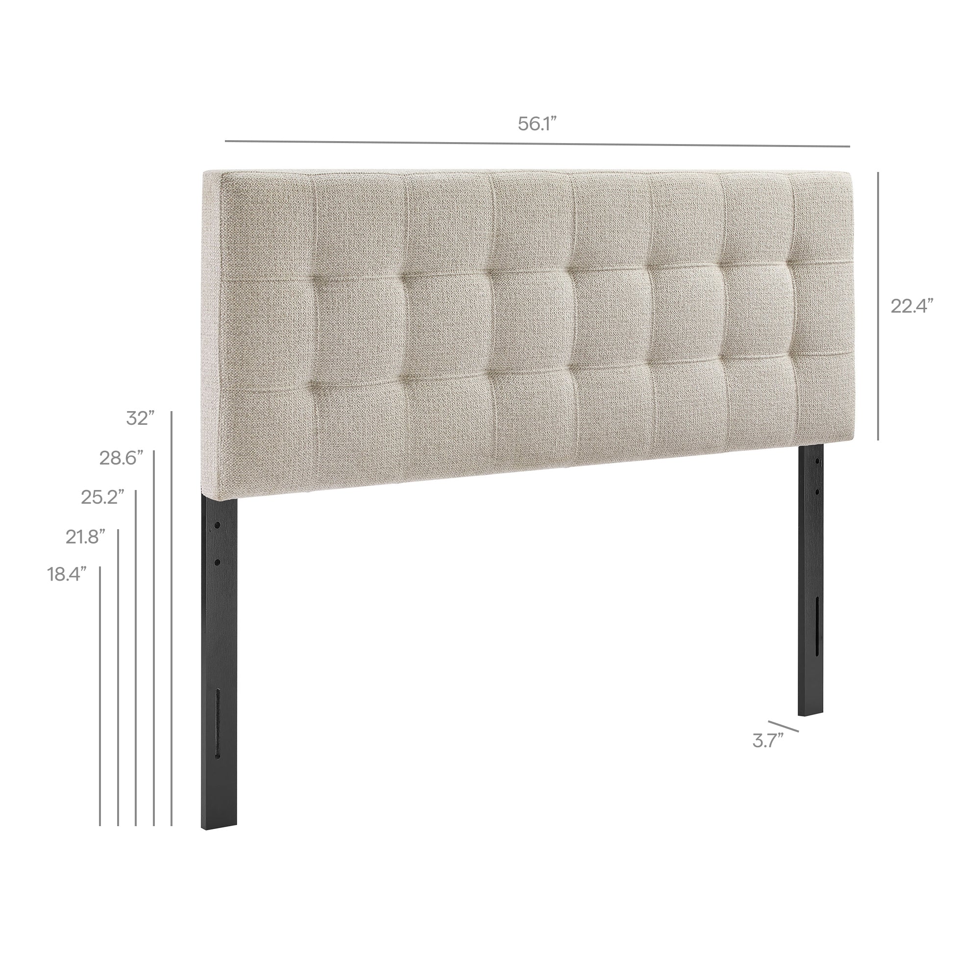 Lily Upholstered Full Size Headboard by Modway - Image 8