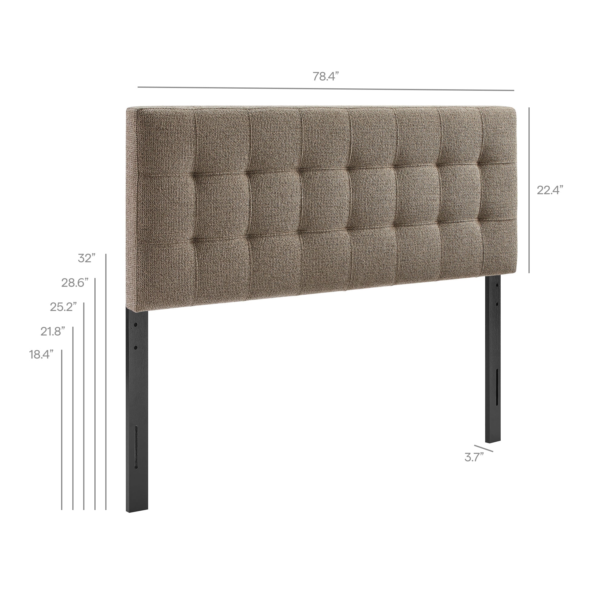 Lily Upholstered King Size Headboard by Modway - Image 32