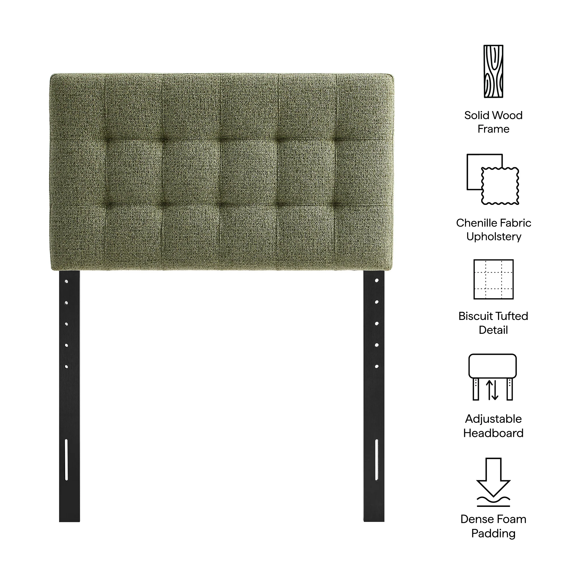 Lily Upholstered Twin Size Headboard by Modway - Image 15