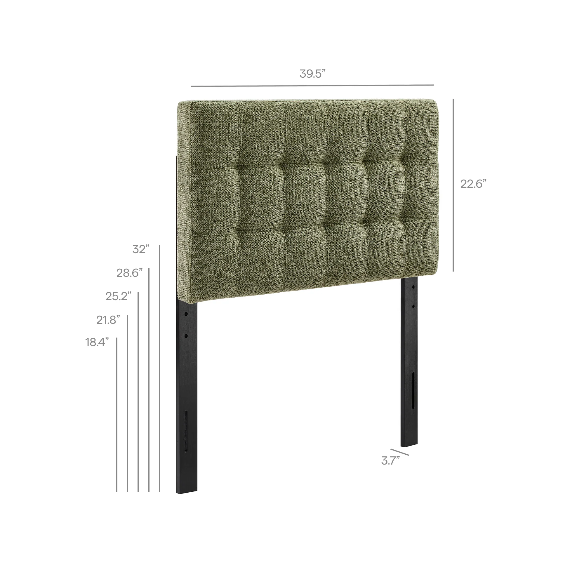 Lily Upholstered Twin Size Headboard by Modway - Image 16