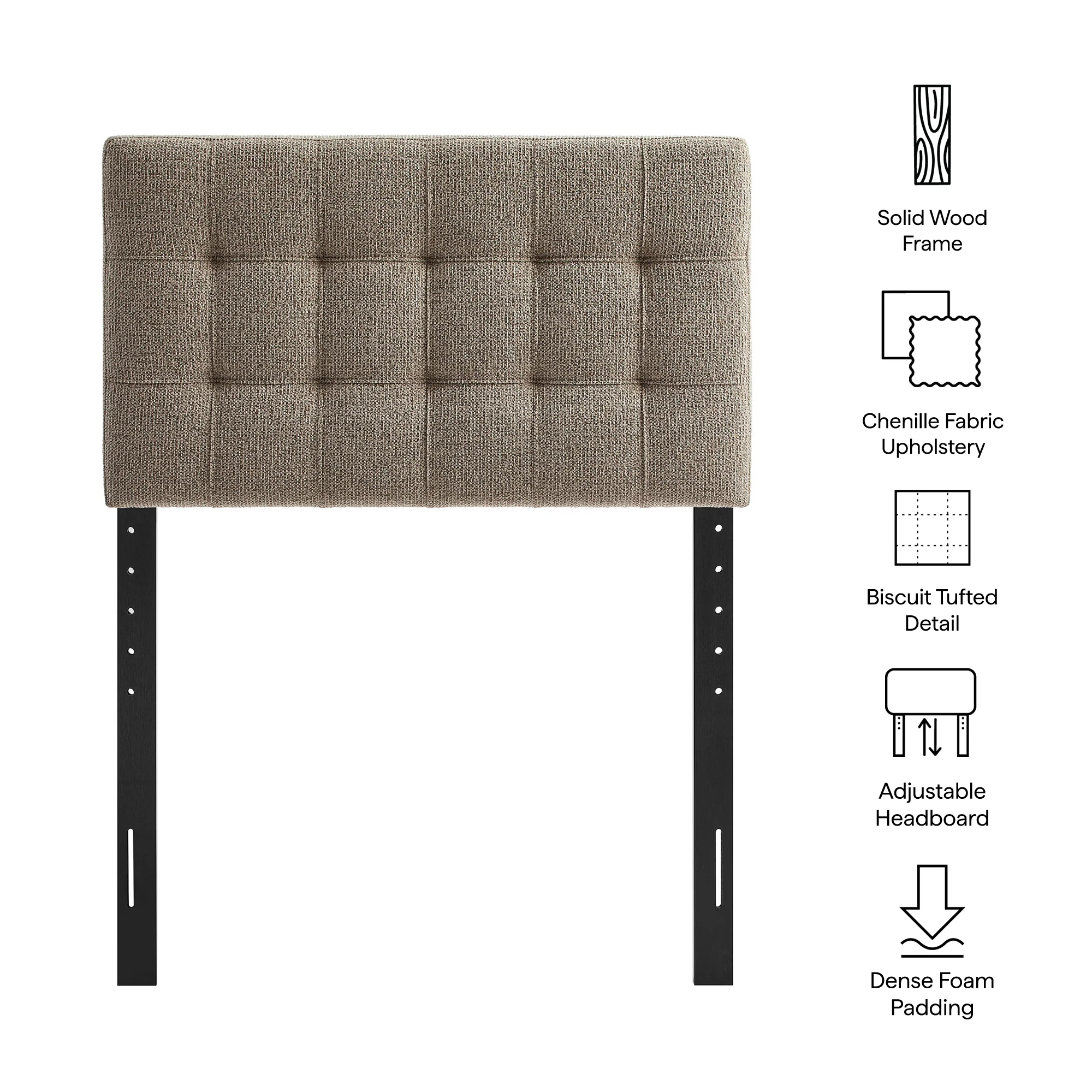 Lily Upholstered Twin Size Headboard by Modway - Image 31