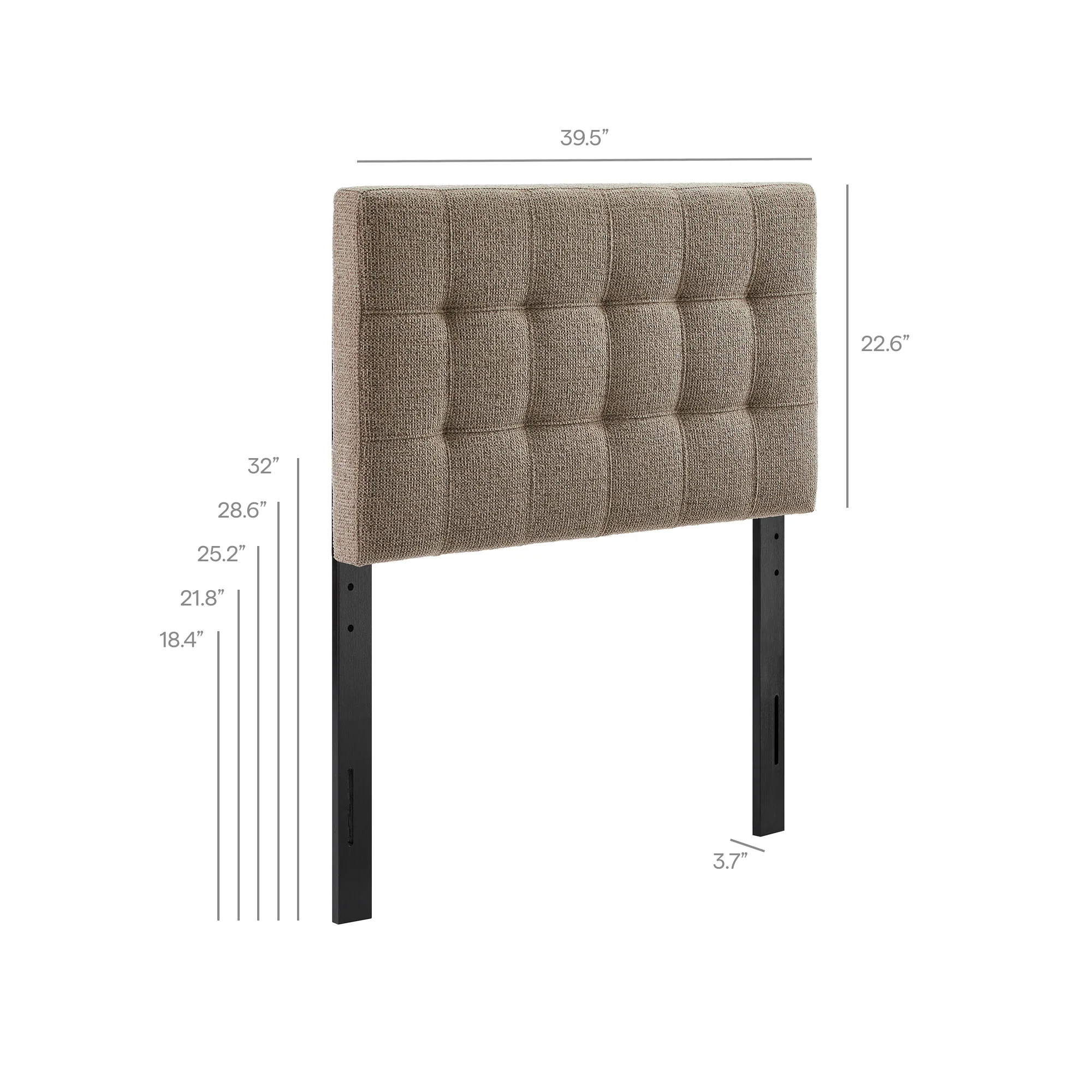 Lily Upholstered Twin Size Headboard by Modway - Image 32