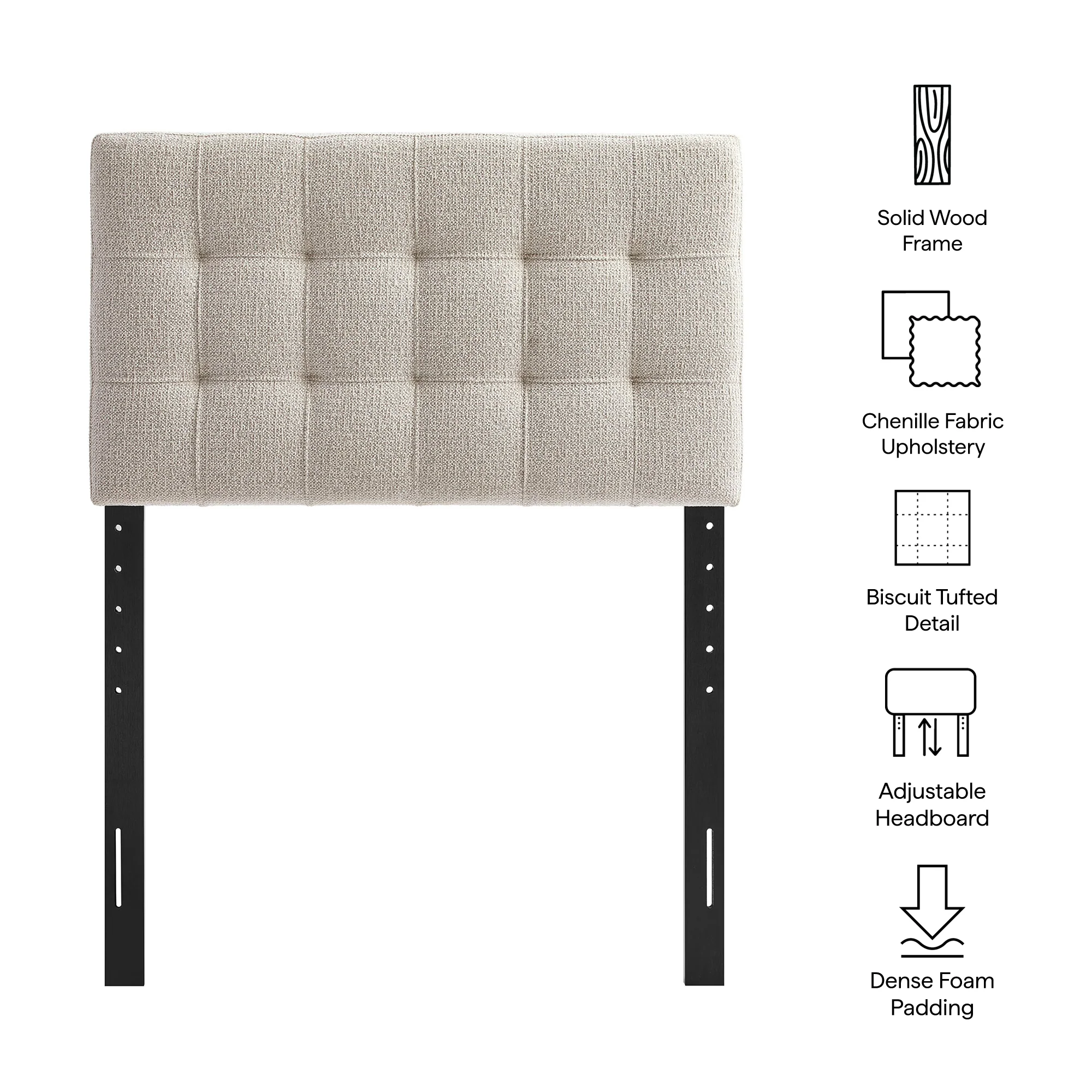 Lily Upholstered Twin Size Headboard by Modway - Image 7