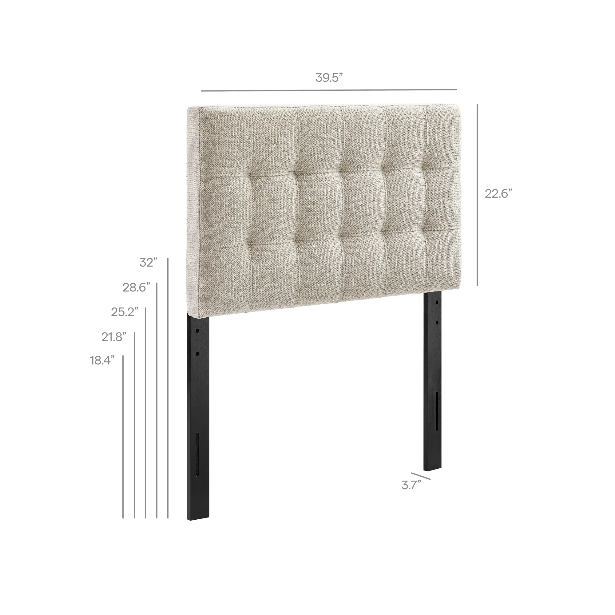 Lily Upholstered Twin Size Headboard by Modway - Image 8