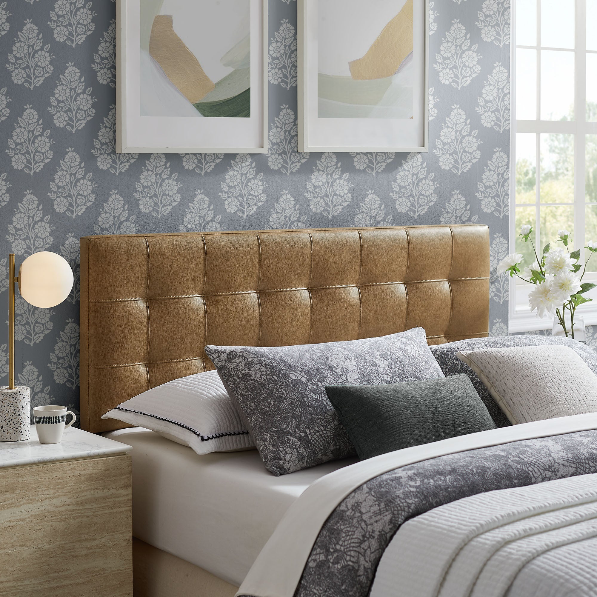 Lily Vegan Leather Queen Size Headboard by Modway - Image 14