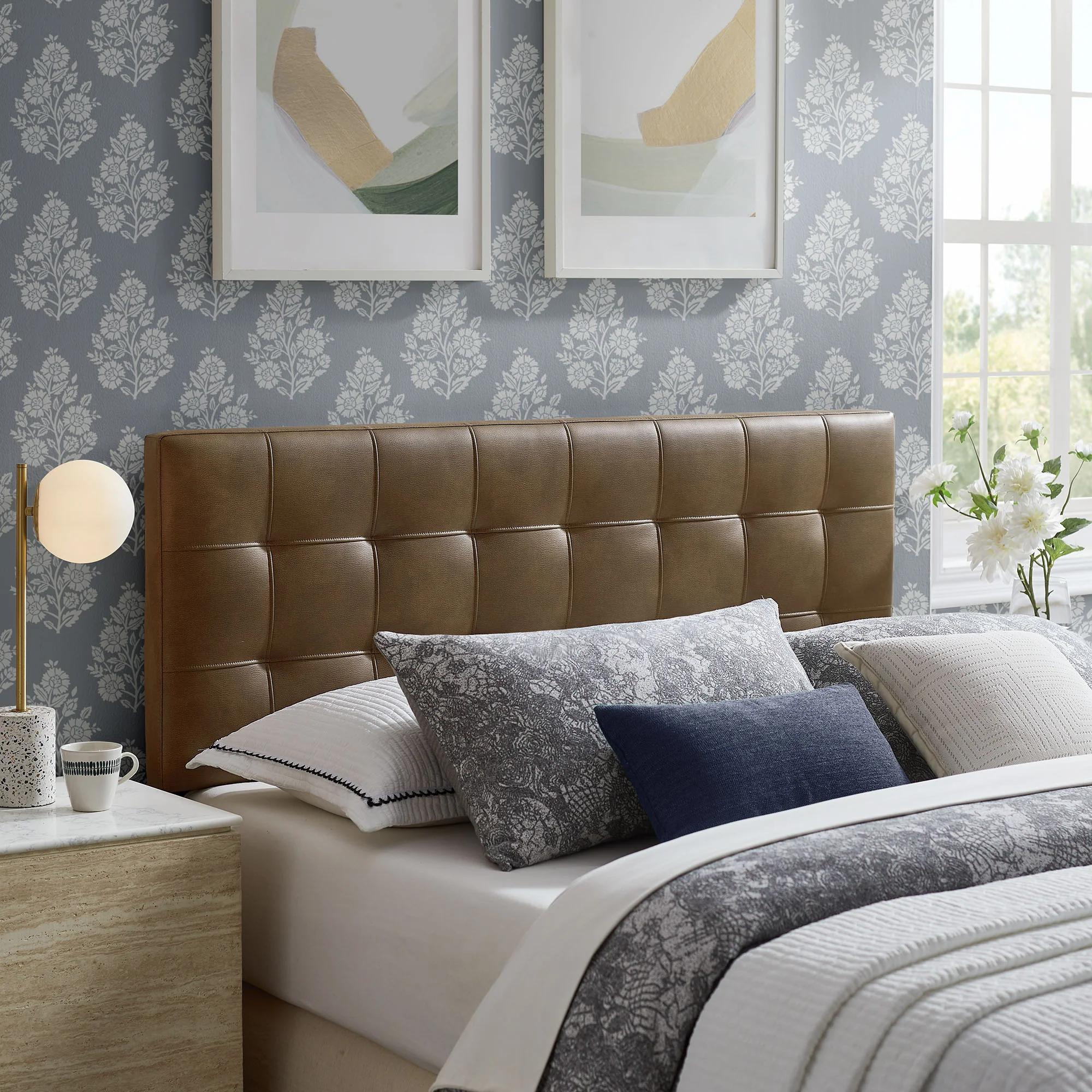 Lily Vegan Leather Queen Size Headboard by Modway - Image 6