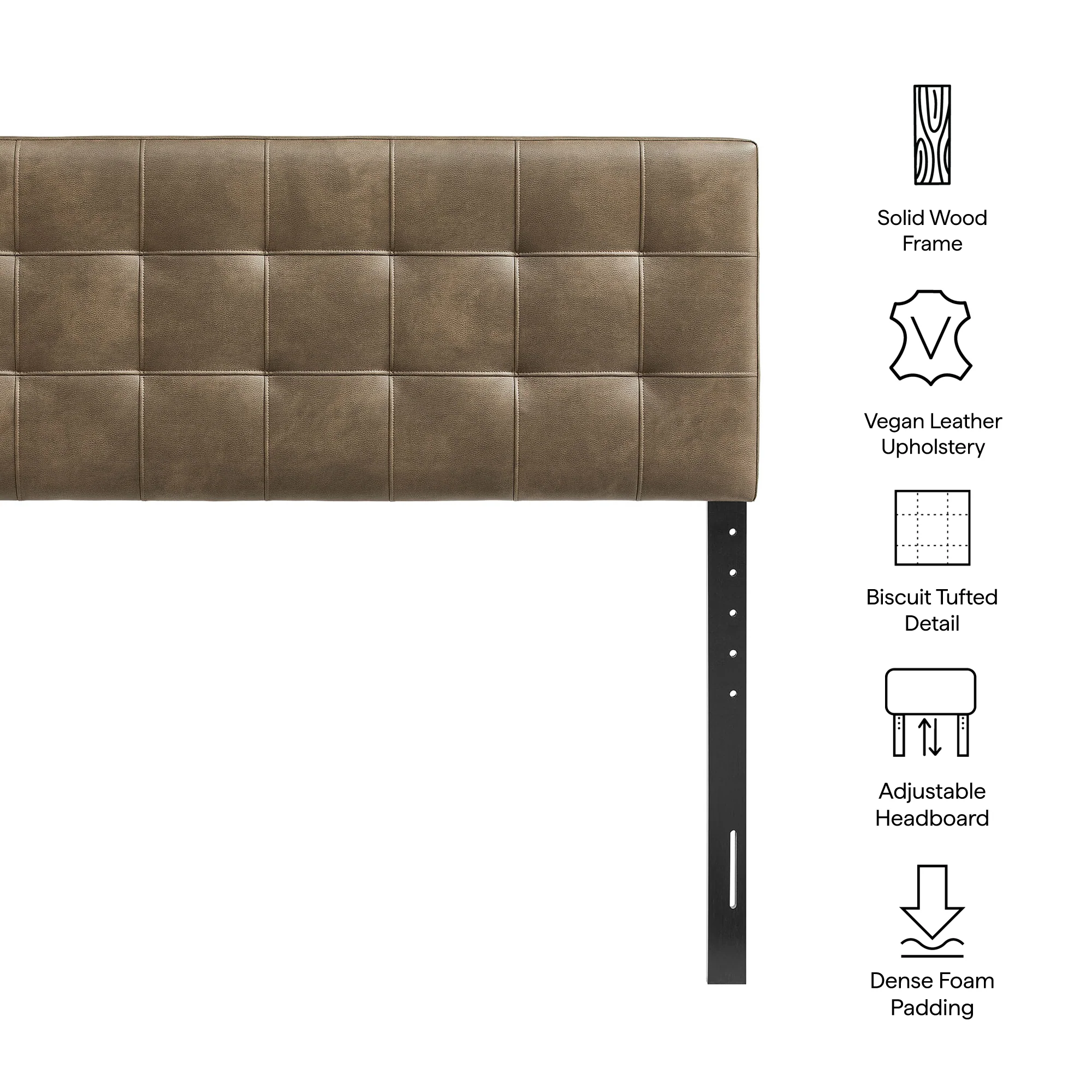 Lily Vegan Leather Queen Size Headboard by Modway - Image 7