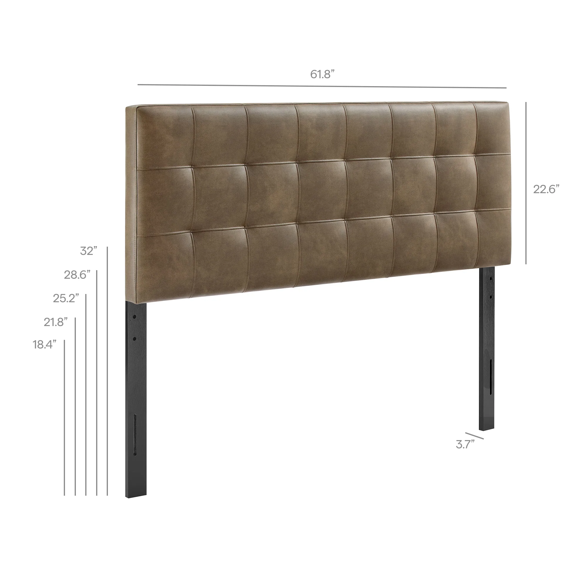 Lily Vegan Leather Queen Size Headboard by Modway - Image 8
