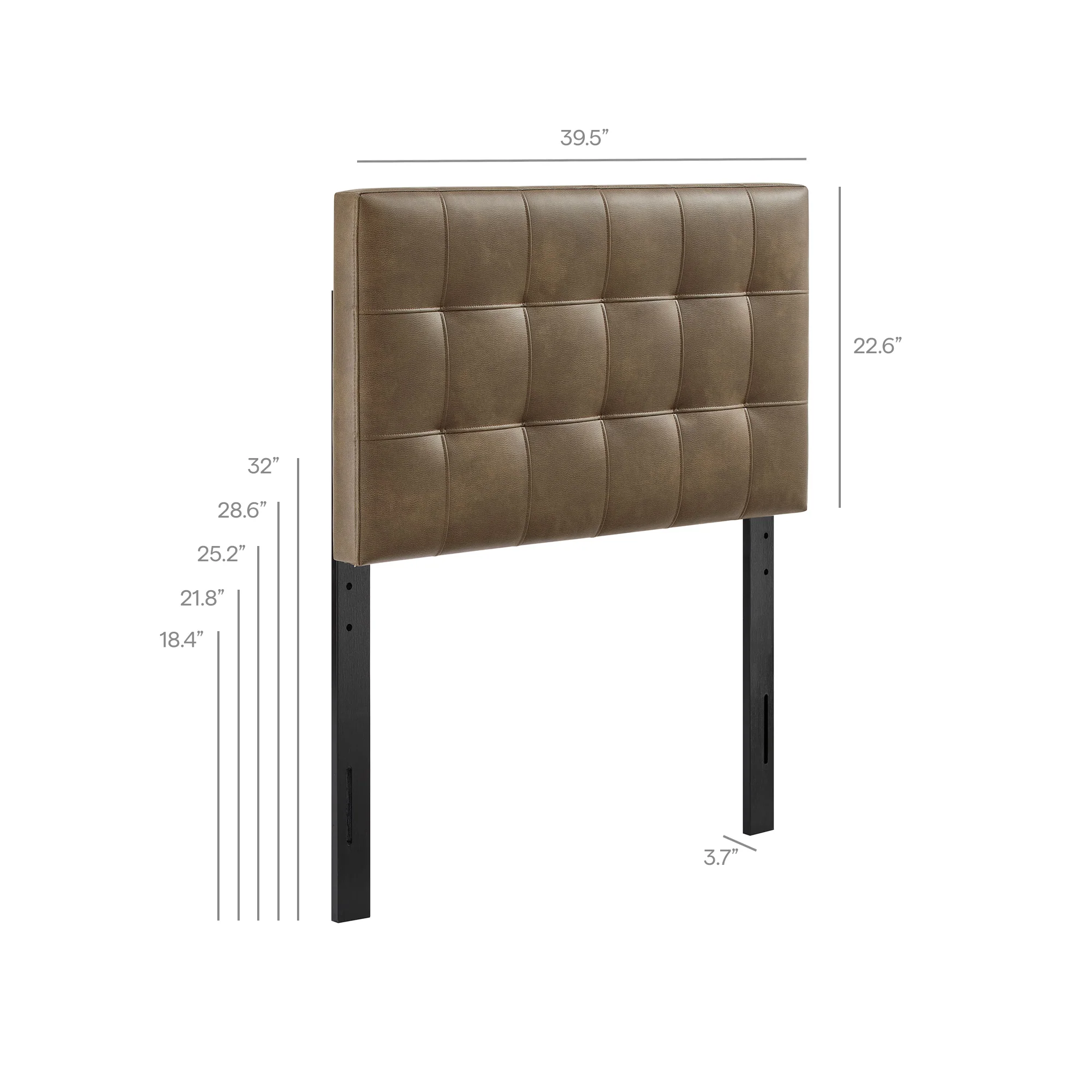 Lily Vegan Leather Twin Size Headboard by Modway - Image 8