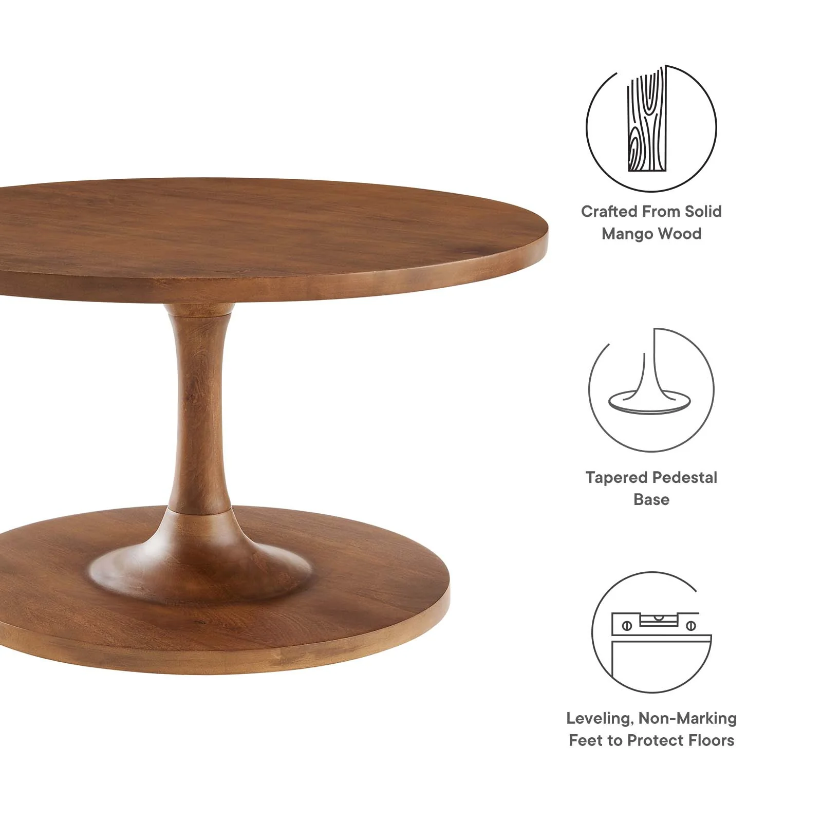 Lina Round Wood Coffee Table By Modway - EEI-6574 - Image 13