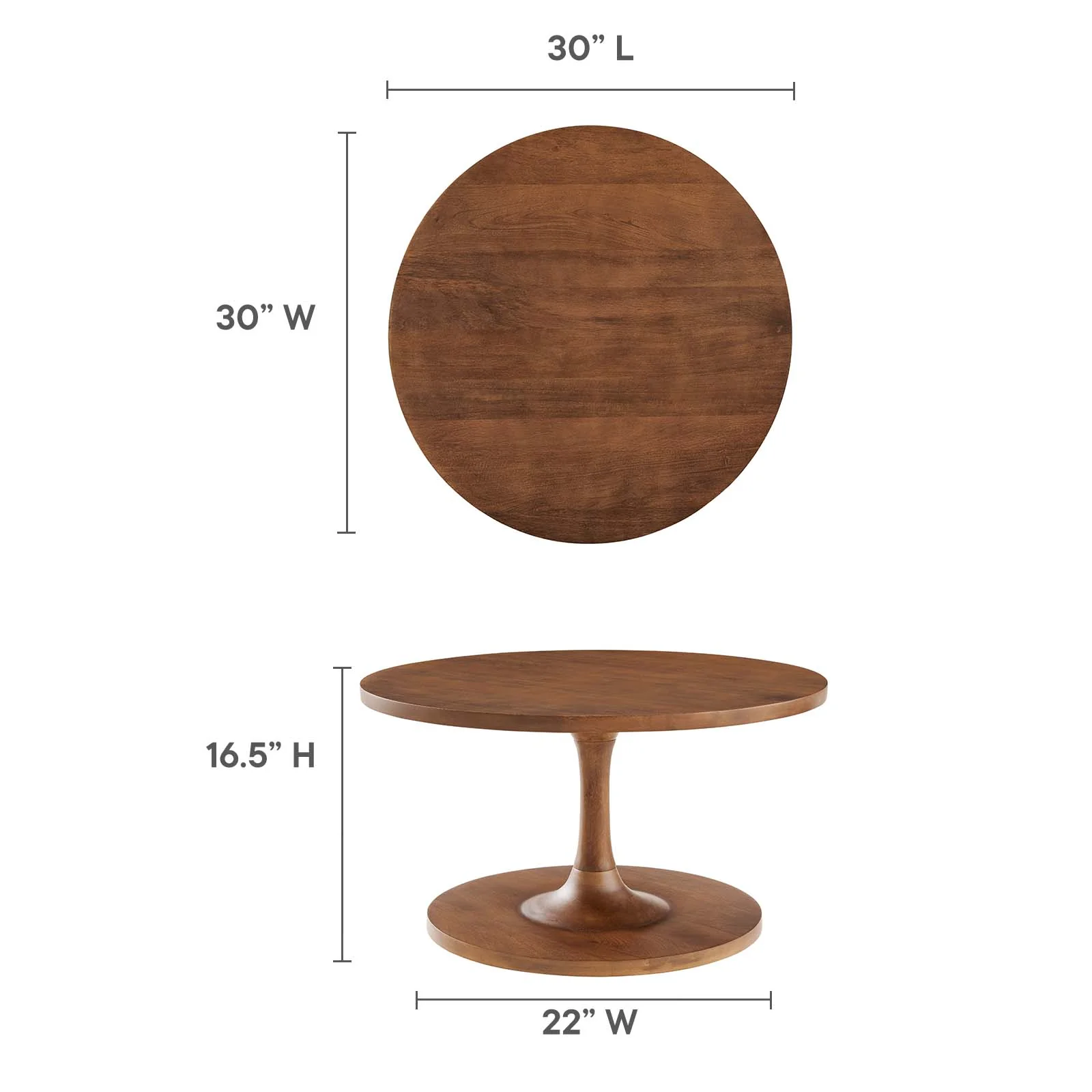 Lina Round Wood Coffee Table By Modway - EEI-6574 - Image 14