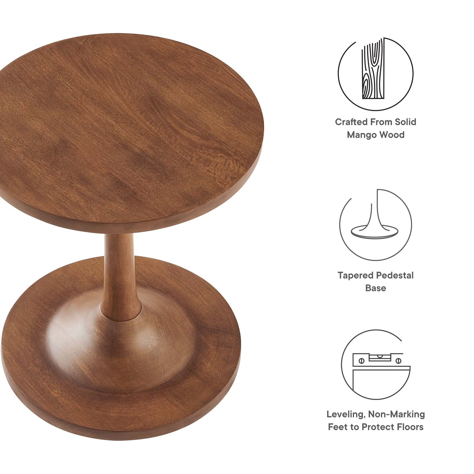 Lina Round Wood Side Table By Modway - EEI-6573 - Image 13
