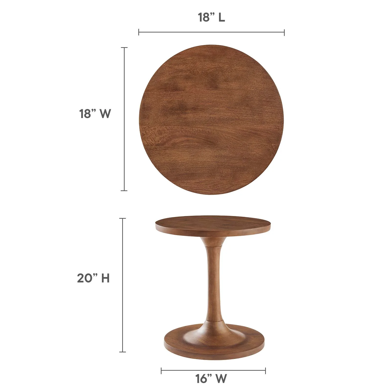 Lina Round Wood Side Table By Modway - EEI-6573 - Image 14