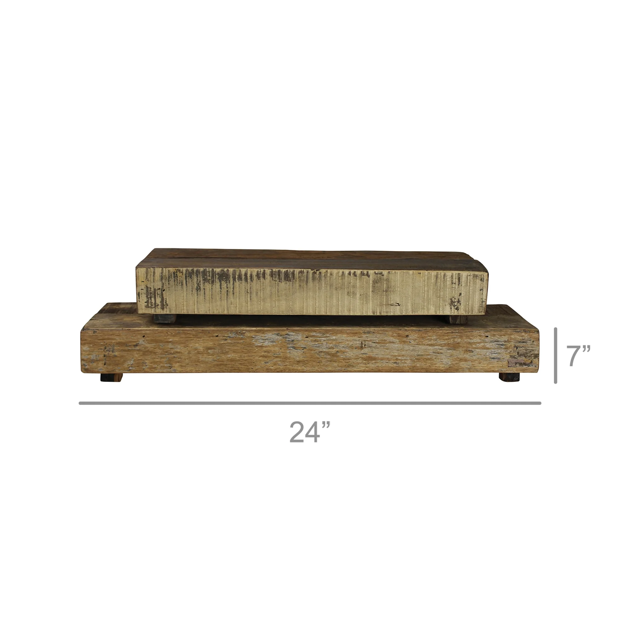 Lincoln Risers, Wood, Rect - Set of 2 By HomArt - Image 4
