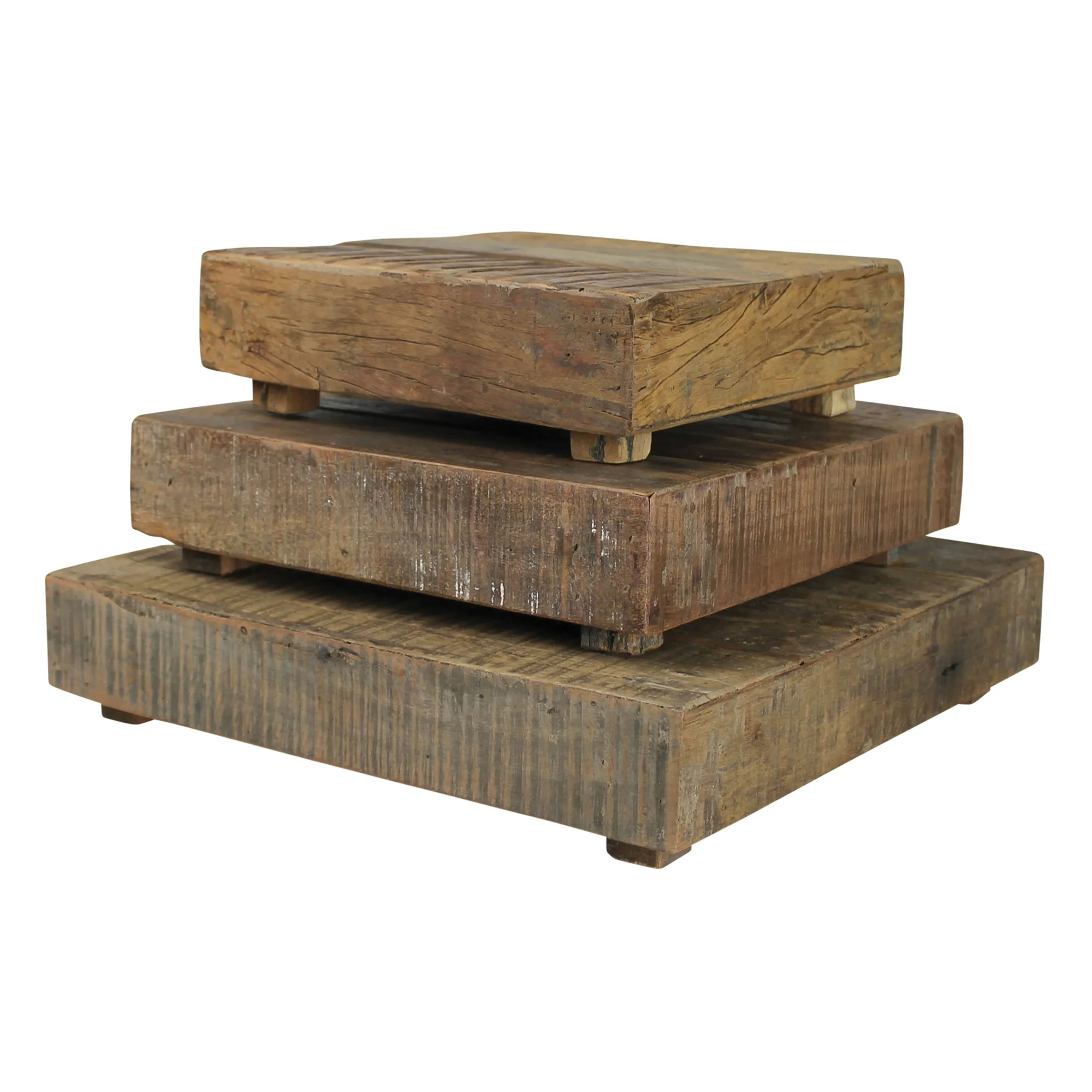 Lincoln Risers, Wood, Square - Set of 3 By HomArt - Image 4