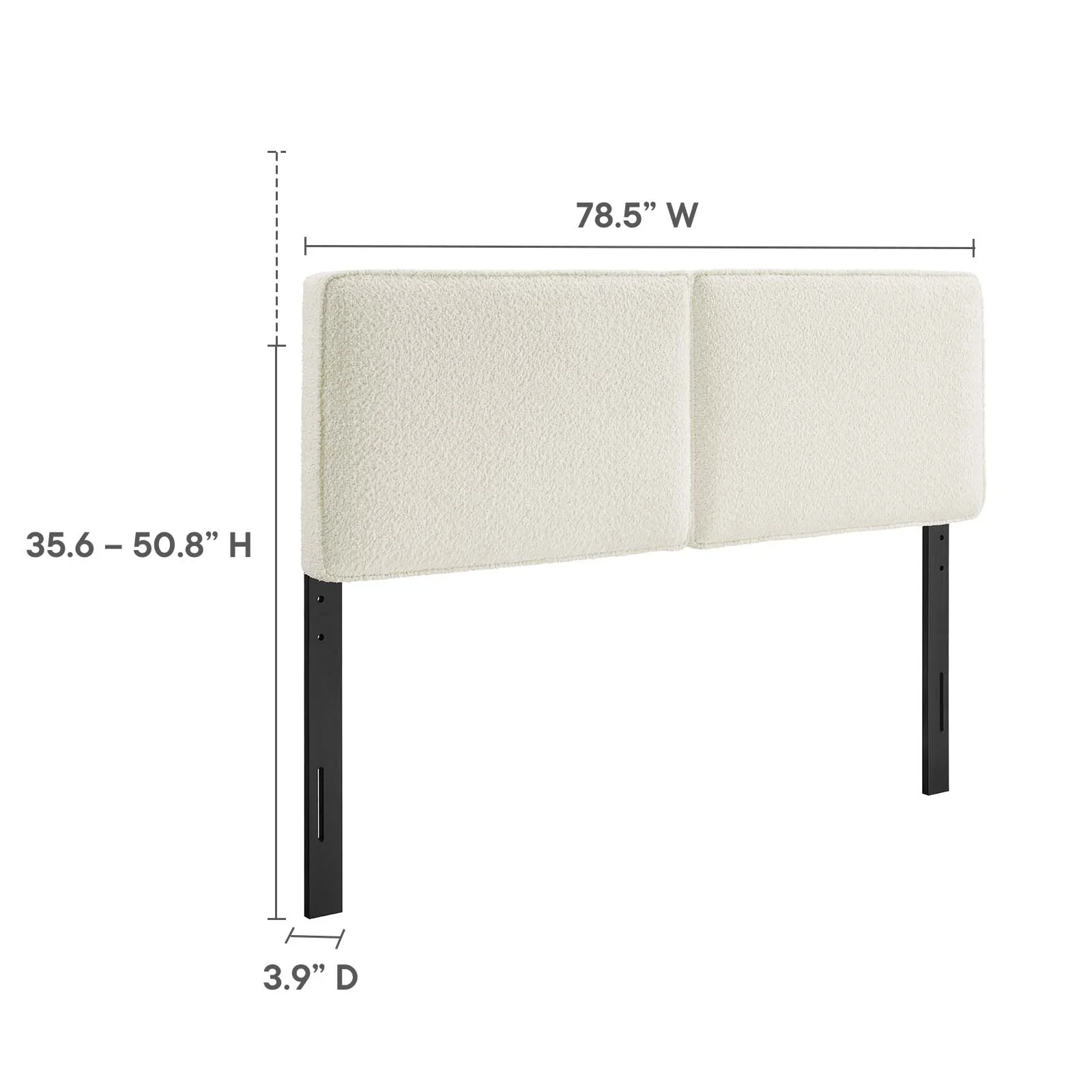 Lindee Boucle Fabric King Headboard By Modway - MOD-7151 - Image 7