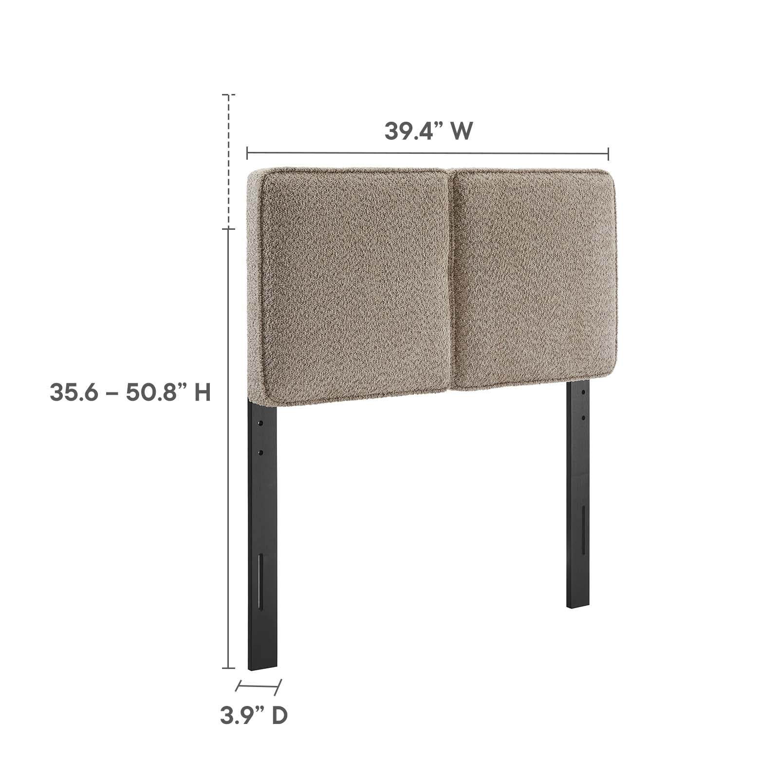 Lindee Boucle Fabric Twin Headboard By Modway - MOD-7145 - Image 14